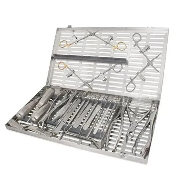 Oral Surgery Kit 24 Units Instruments with Extra Large Cassette Surgical instrum