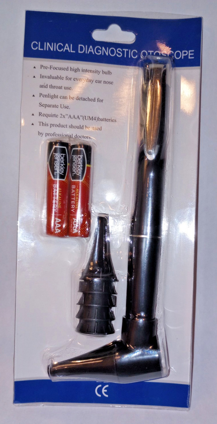 Clinical Diagnostic Otoscope with LED Light- Easy to use & INCLUDES 2 BATTERIES!