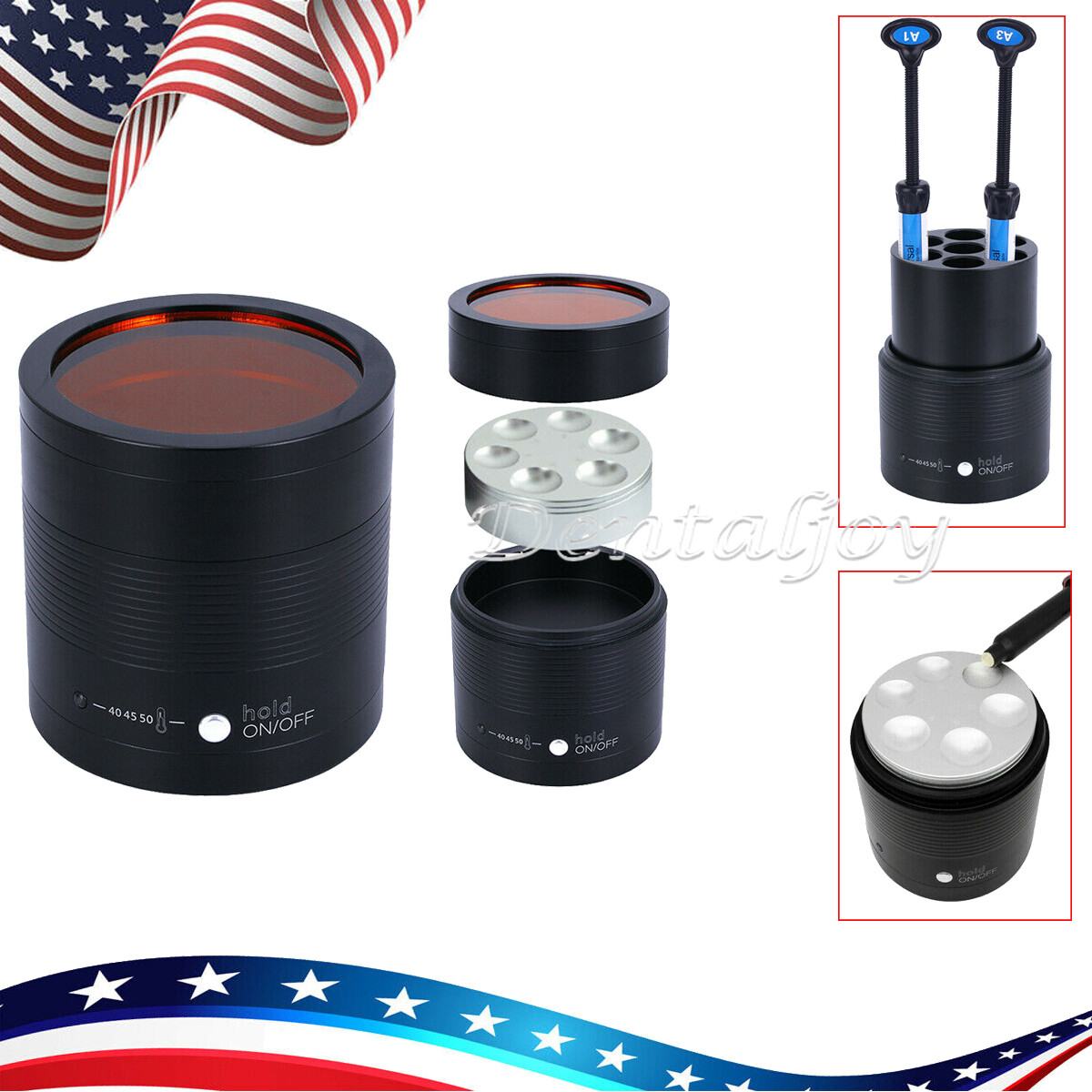 USA Dental Composite Resin Heater Material Warmer Softener 40/45/50℃ 100-240V