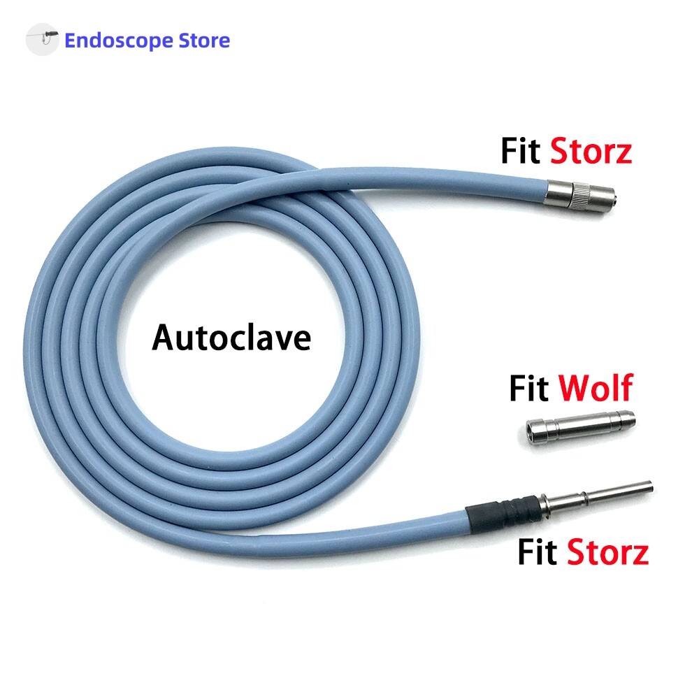 Medical Endoscope Optical Fibers 1.8m 2m 2.5m 3m Autoclave Fits Storz Wolf