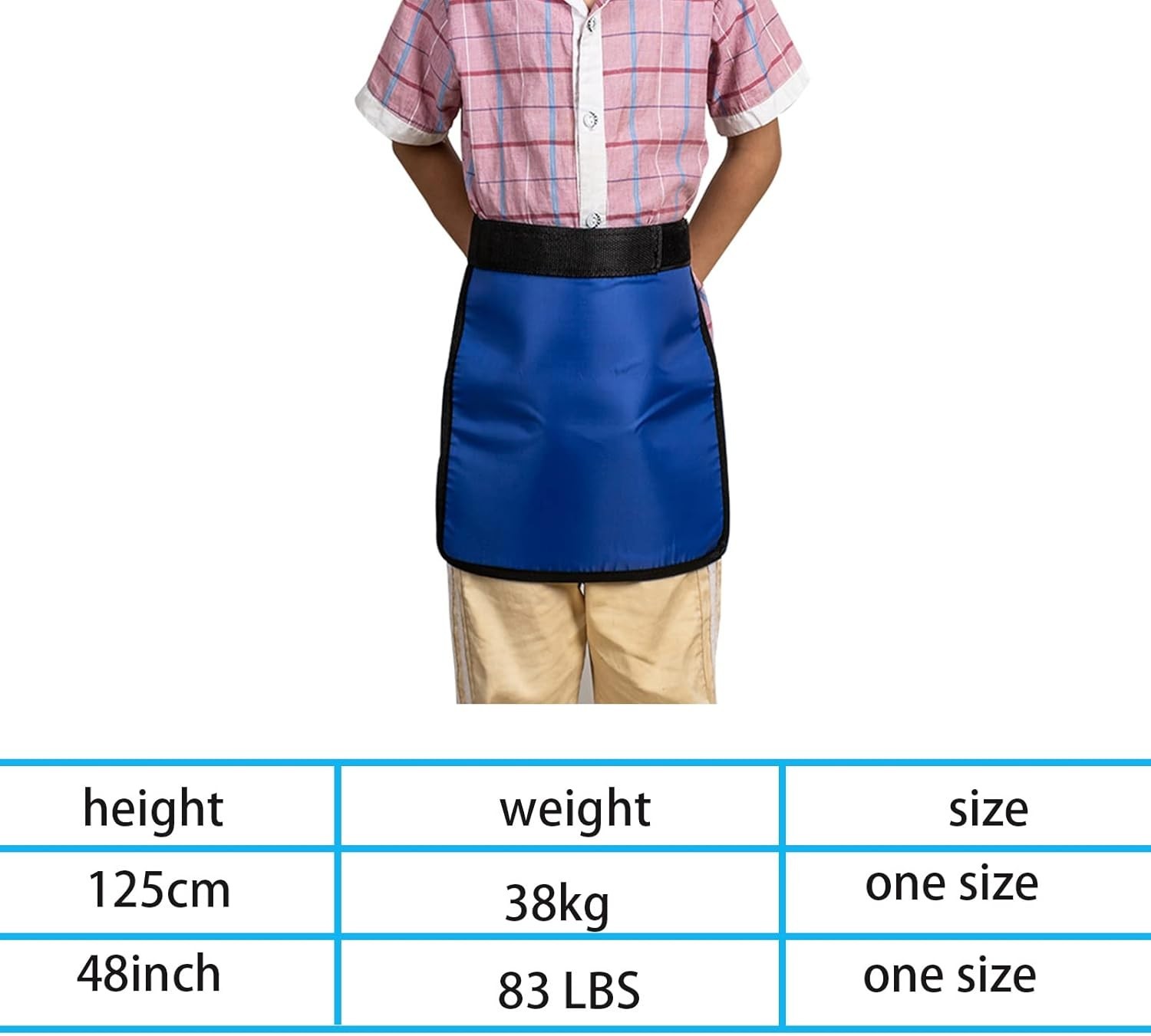 Lead Half Apron, Radiation Protection, 0.5mm Equivalency X-Ray Protective, Li…