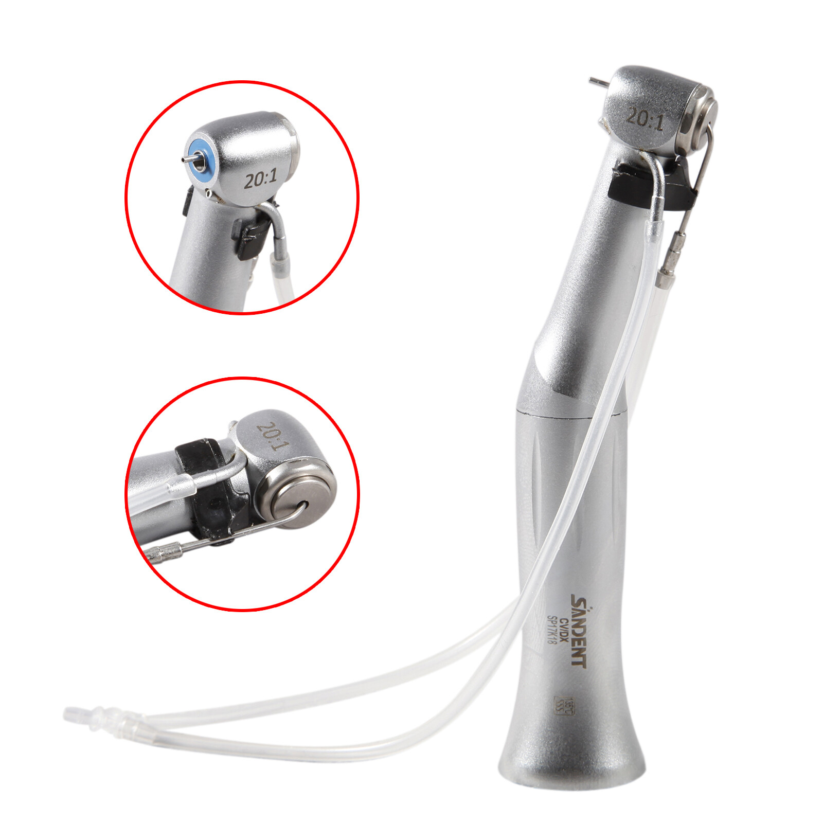 Dental 20:1 Reduction Implant Surgical Fiber Contra Angle Handpiece
