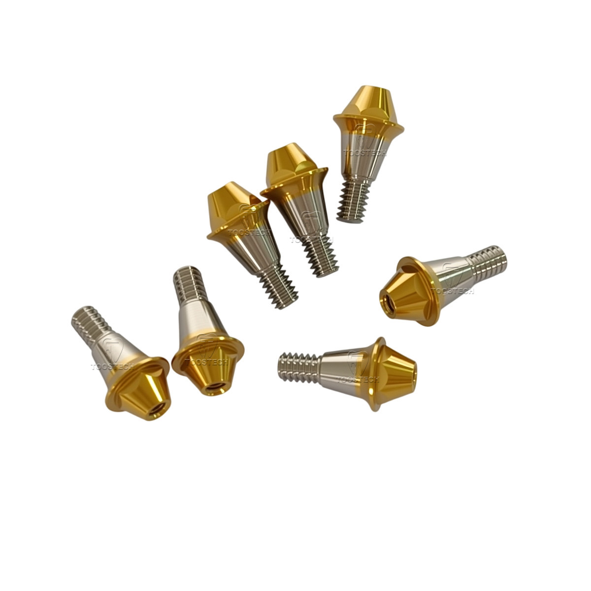 6pcs Multi unit straight abutment fits to Hiossen Osstem platform Regular Mini