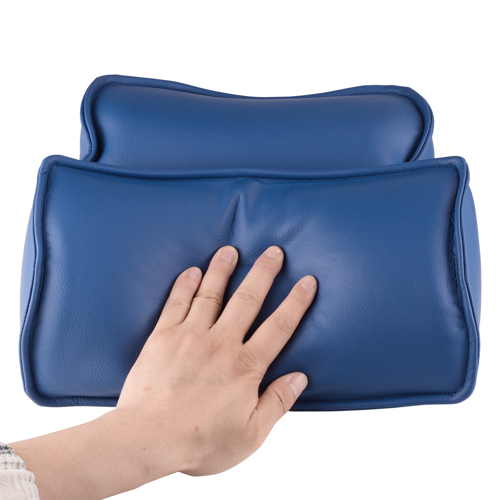 Memory Foam Dental Headrest and Lumbar Cushion Pillow for Dental Chair Dark Blue