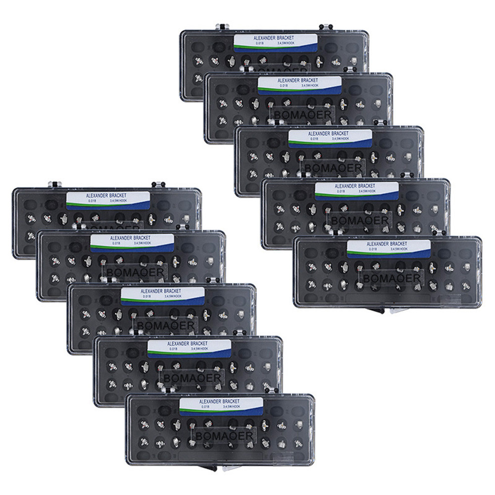 20×Dental Orthodontic Alexander Bracket Braces Roth 018 3-4-5 Hooks 20PCS/Kit