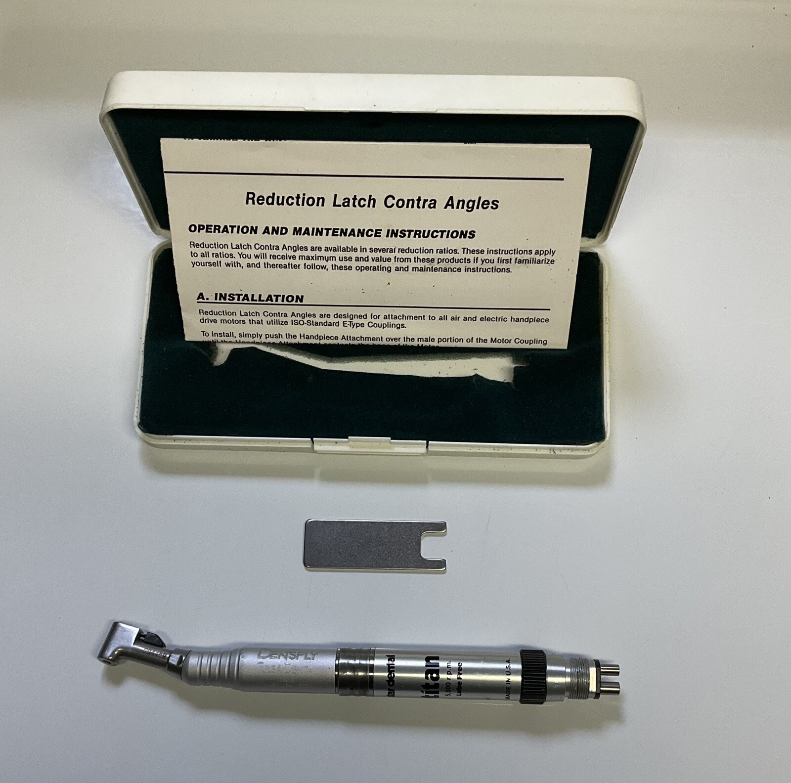 Starflite Titan Low Speed Motor & Dentsply Tulsa Dental Contra Angle Attachment