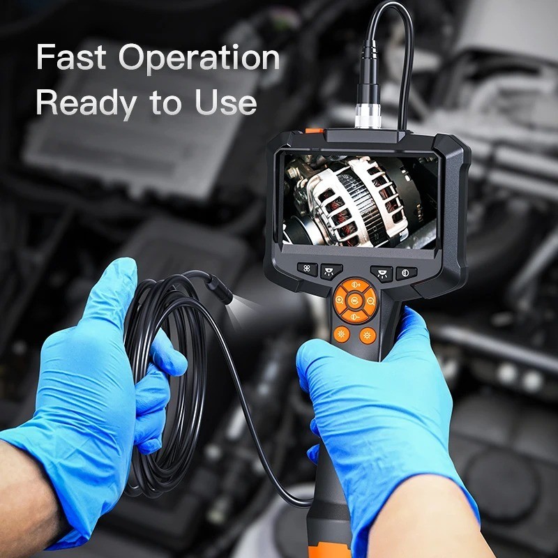 1080P Industrial Endoscope Camera 4.3 IPS Screen IP67 Pipe Inspection Scope