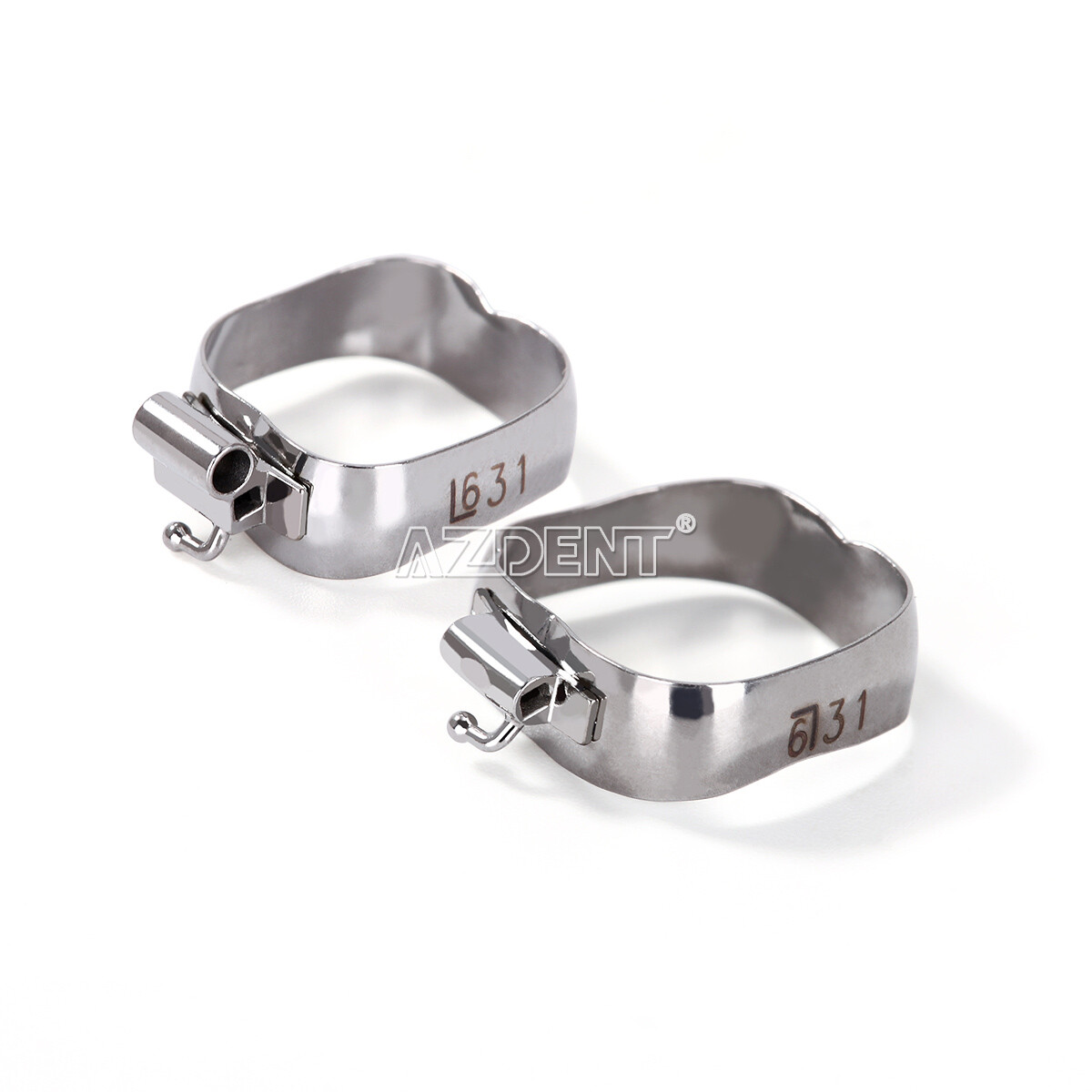 AZDENT Dental Orthodontic Bands with Buccal Tube 1st Molar MBT Roth 022 16#-35#