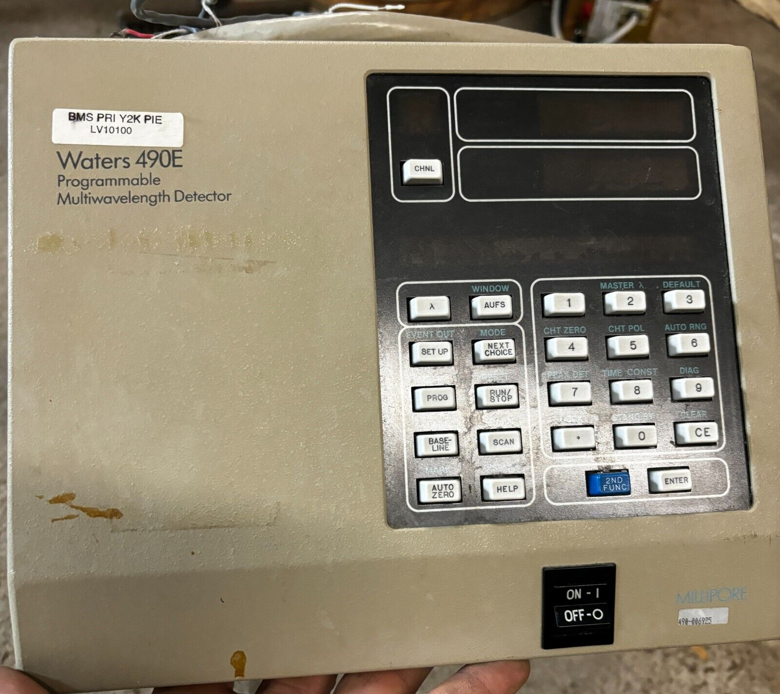 WATERS 490E PROGRAMMABLE MULTIWAVELENGTH DETECTOR MILLIPORE 100/120V 50/60HZ 🎯