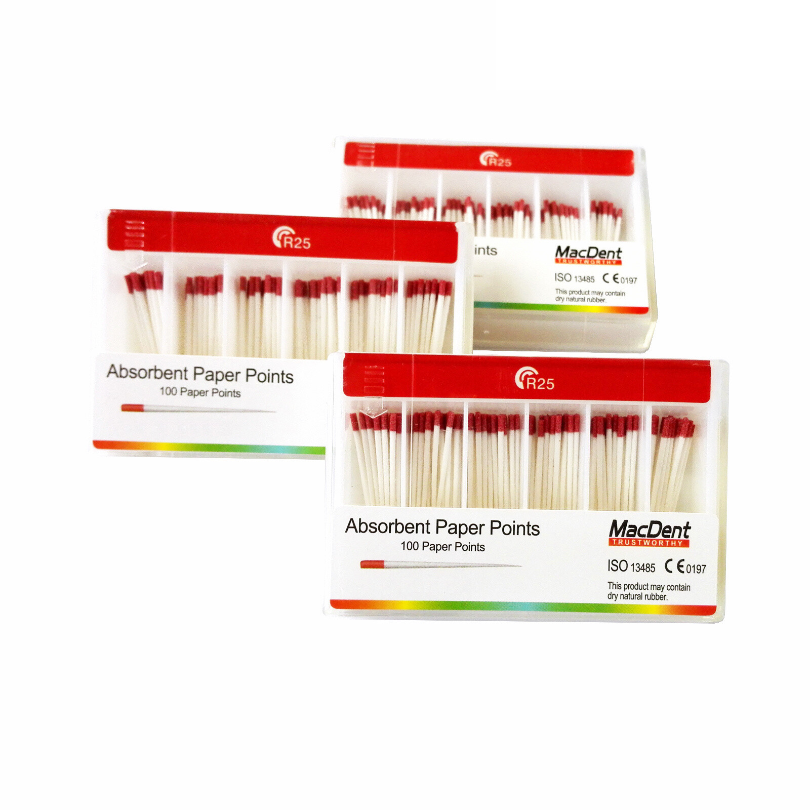 MACDENT Dental R25 R40 R50 Dental Gutta Percha Points For VDW Niti Files