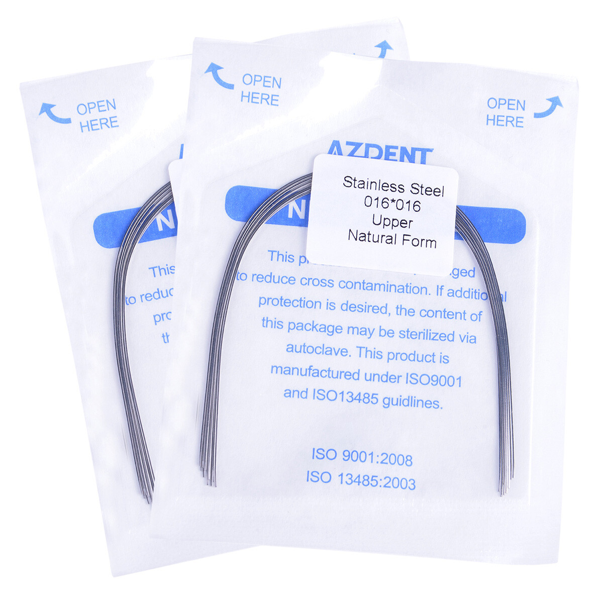 AZDENT Dental Orthodontic Rectangular Arch Wire Stainles Steel Ovoid/Nature Form