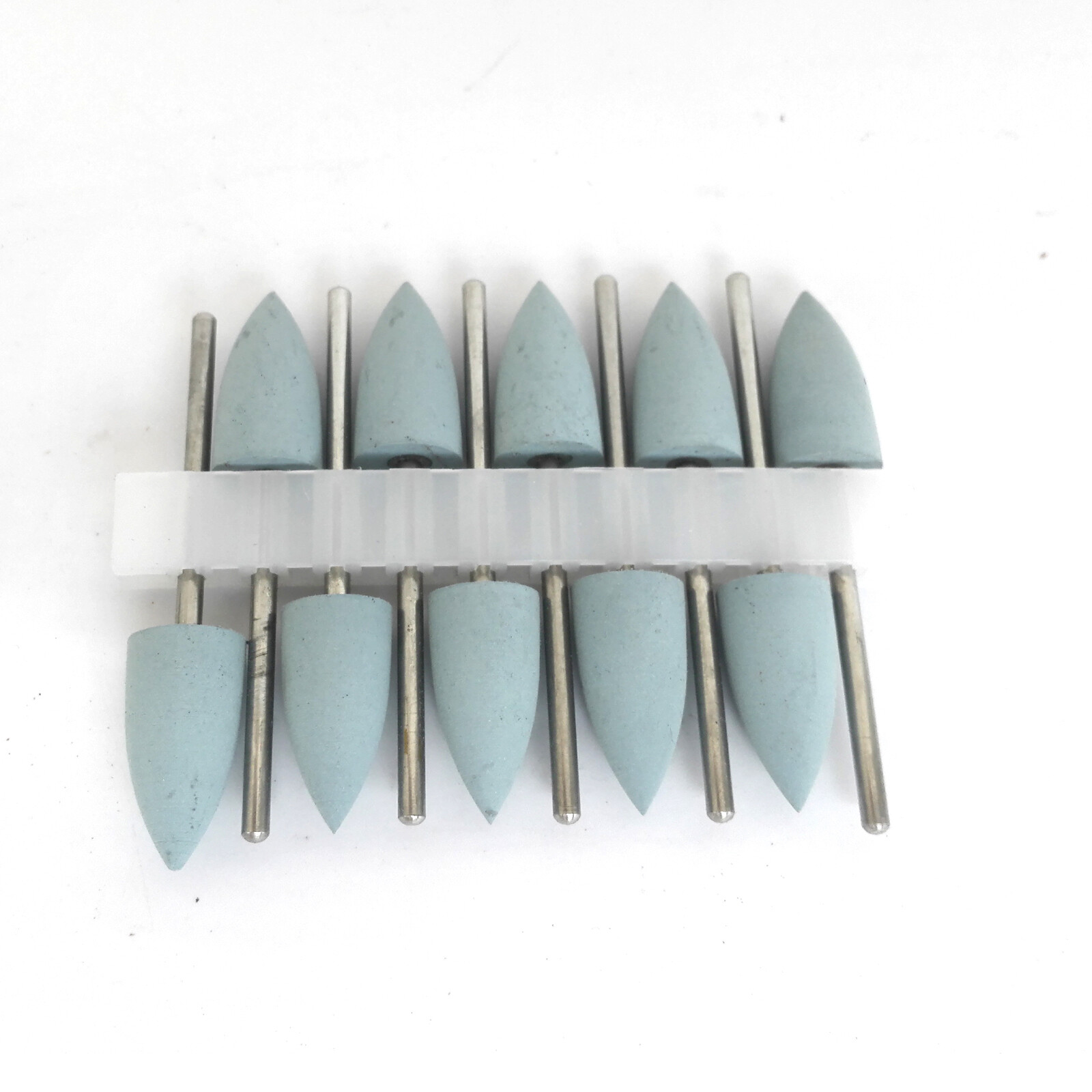 10pcs 2.35mm Dental Silicone Polishers Resin Base Acrylic Diamond Polishing Burs