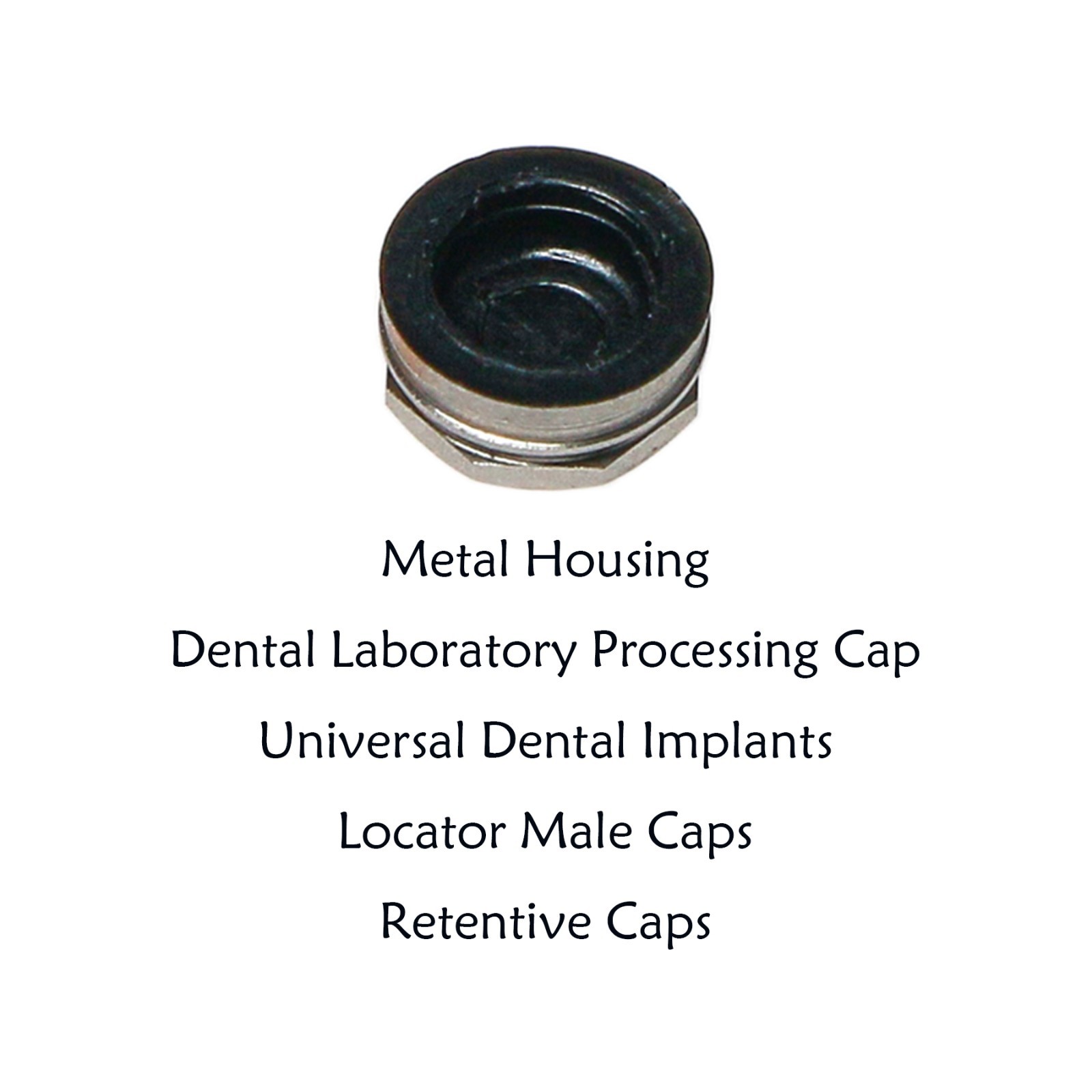 Multi Force Universal Male Retention Caps Zest Locator Overdenture Insert 10Set