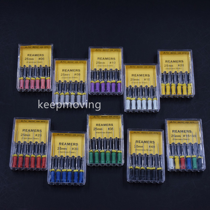 Dental Endodontic Stainless Steel Root Canal Hand Use REAMERS H/K-Files All Size