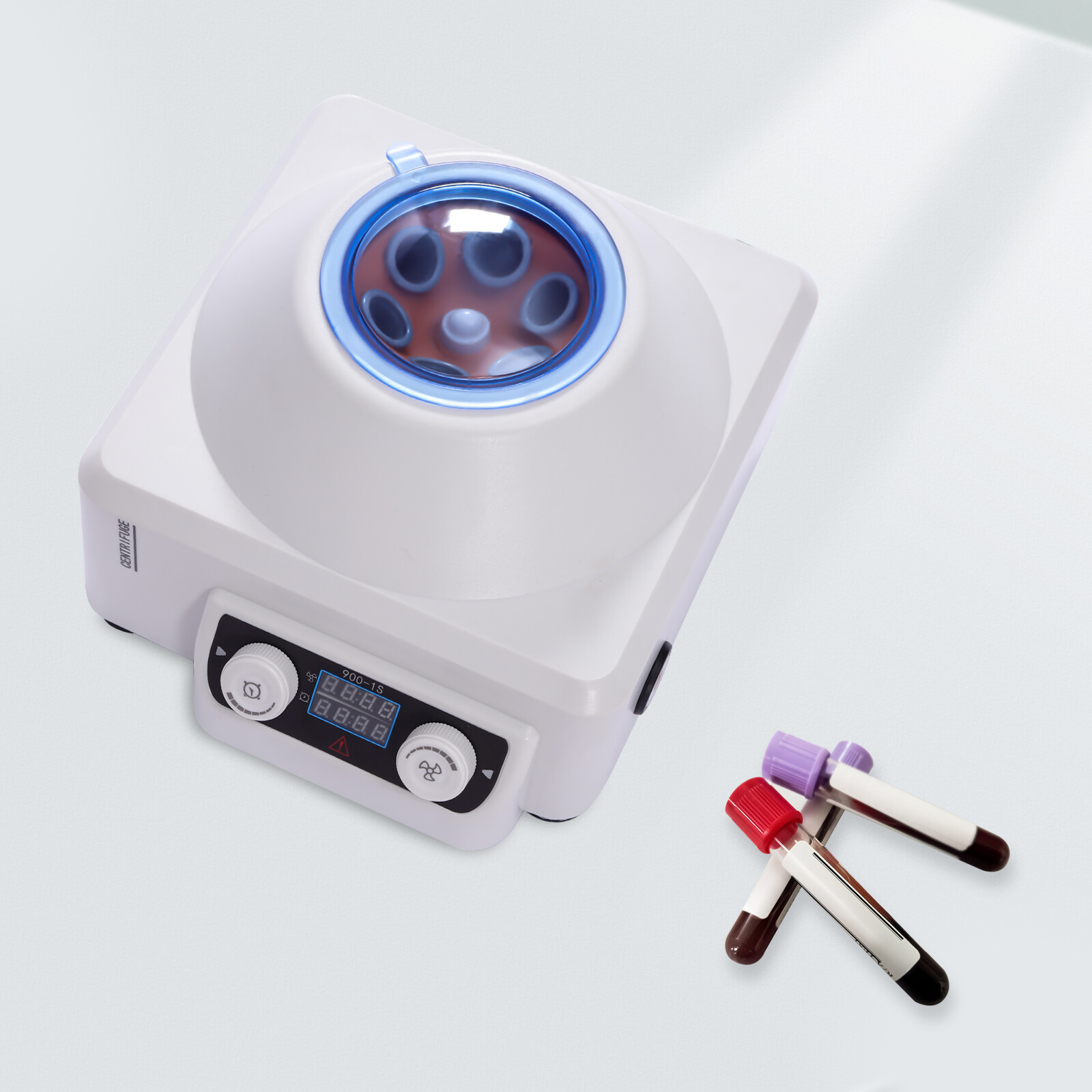 Lab Benchtop Serum Plasma Centrifuge Machine 6x10ml Tube Digital Display 4000rpm