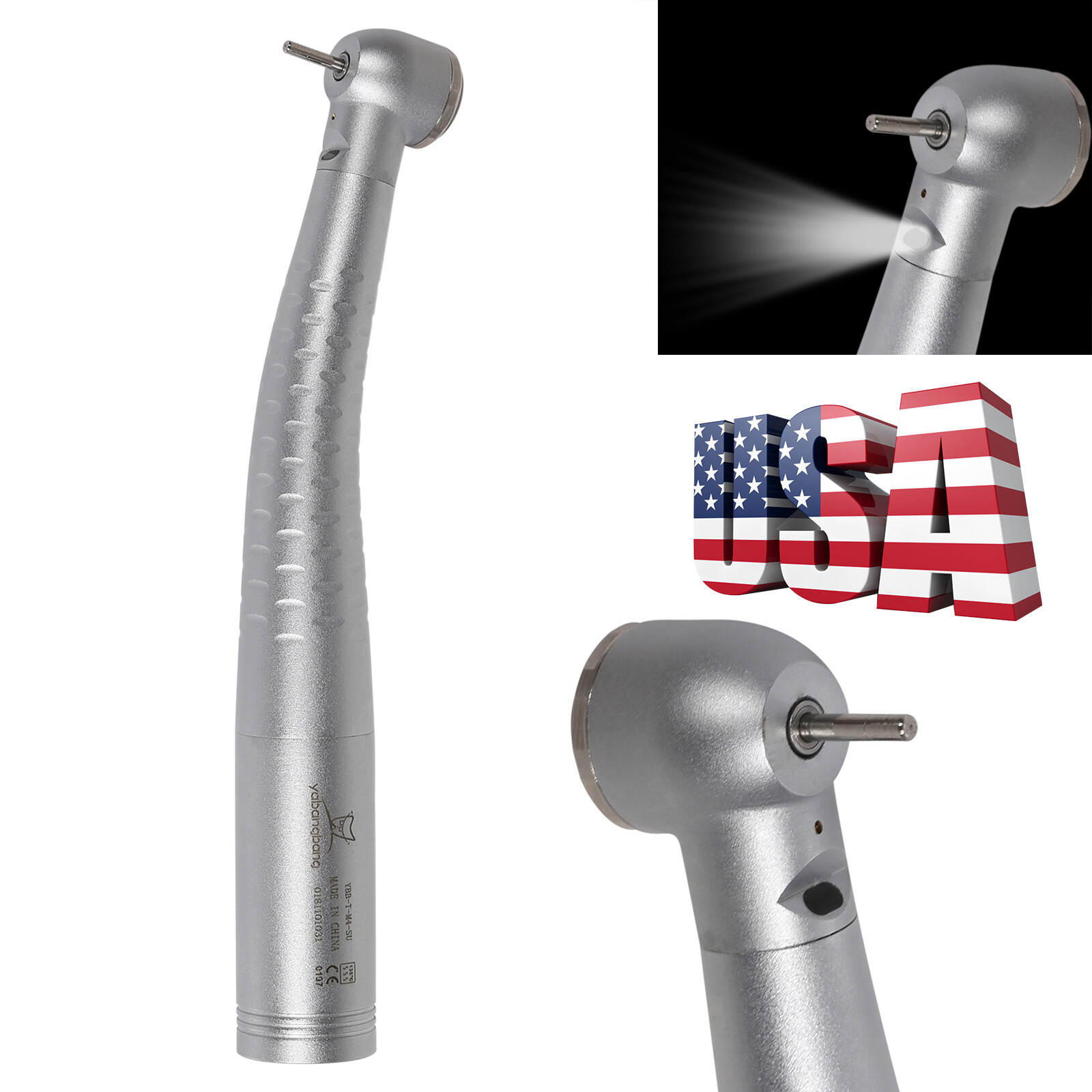 Dental Fiber Optic LED Turbine Handpiece Large Head Fit KaVo Coupler YD6 SA