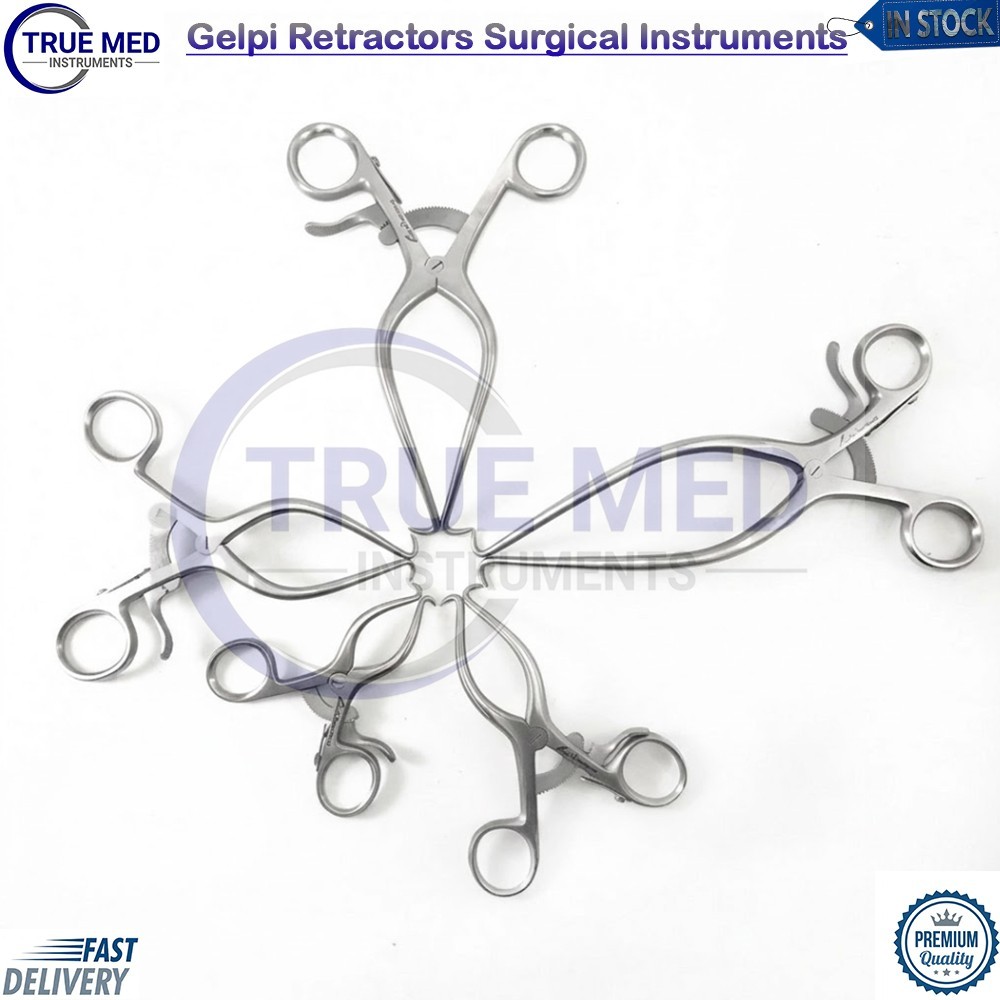 Gelpi Retractors 3.5,4.5,5.5,6.5,7 5 PCs Surgical & Veterinary Instruments