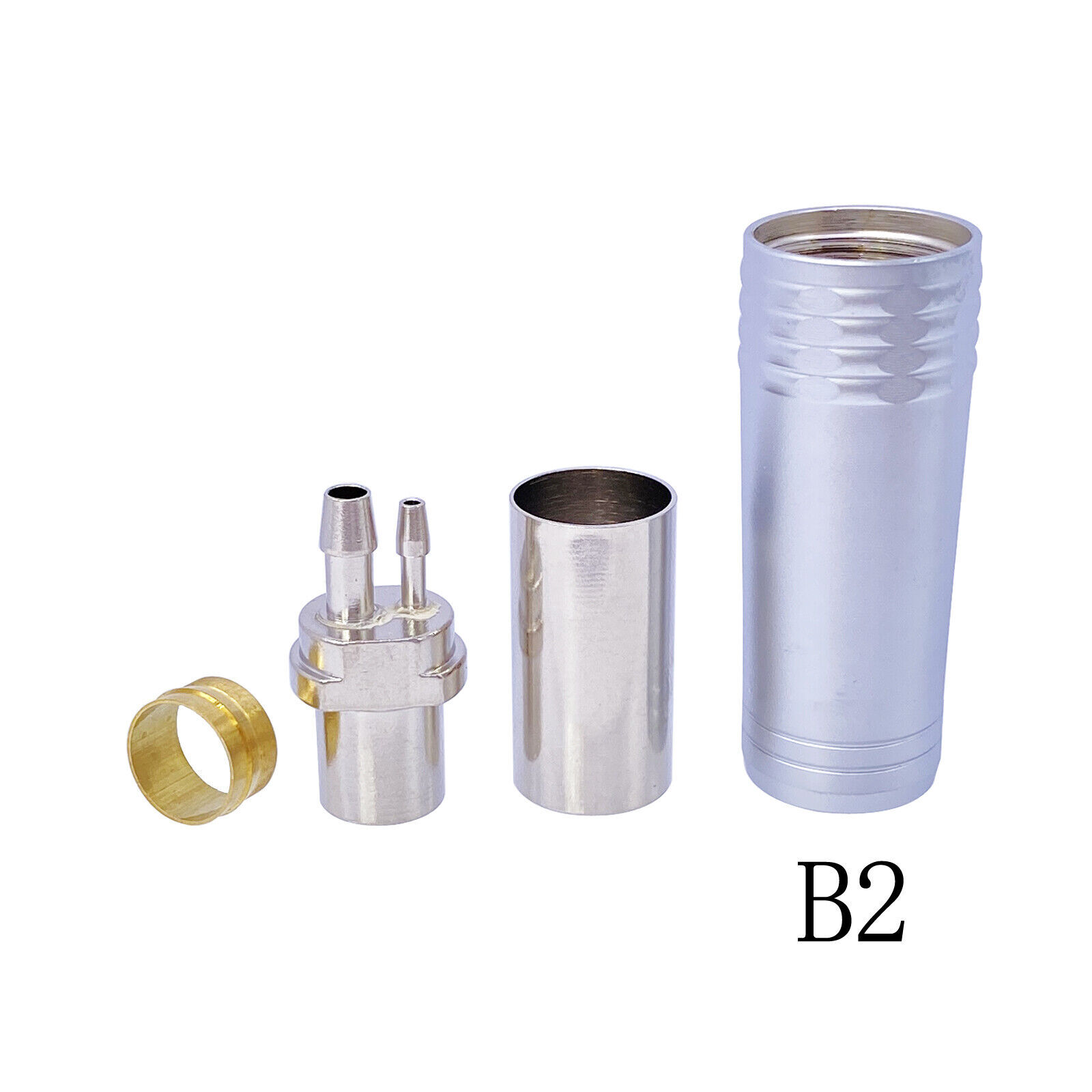 Dental High Speed Handpiece Tubing Hose Tube Connector Adaptor 2/4 Hole M4 B2