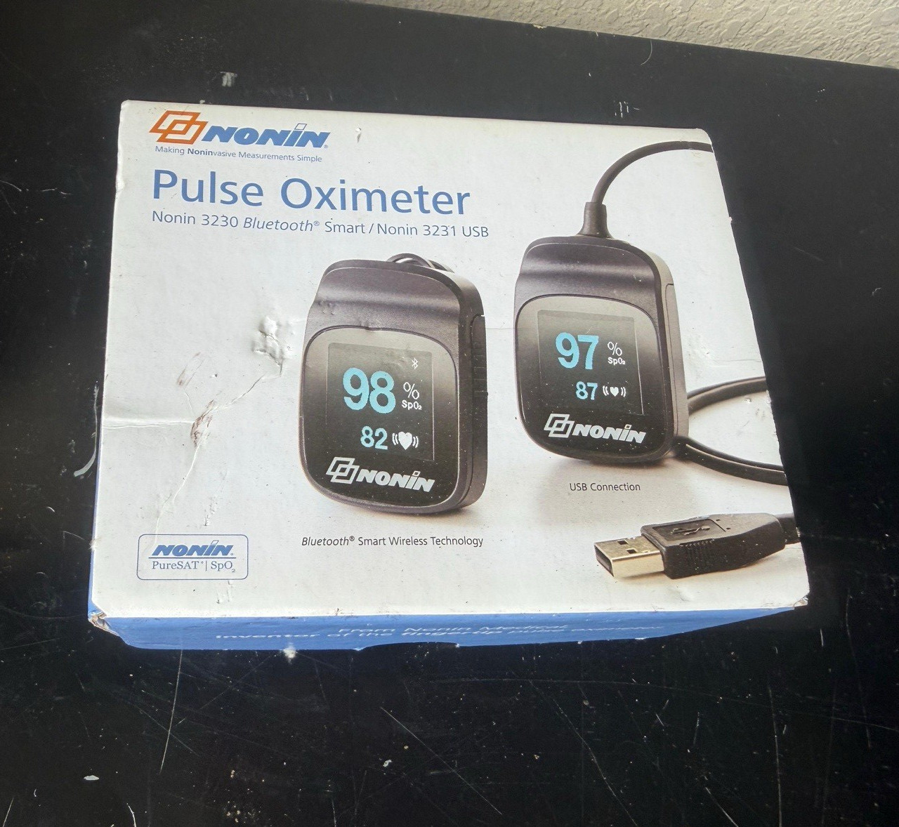 Nonin 3230 Fingertip Bluetooth Pulse Oximeter No Probe Included