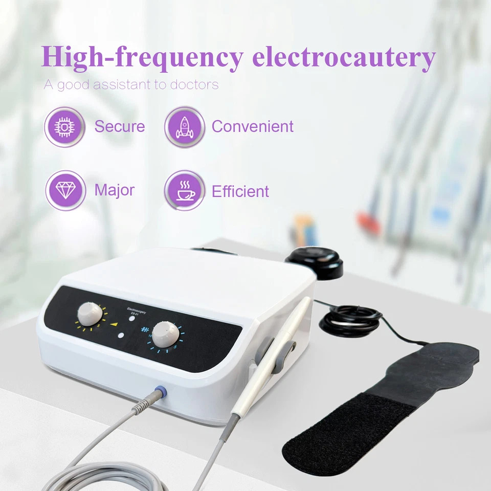 High Frequency Dental Electrosurgery Unit with Handpiece and 7PCS Electrodes USA