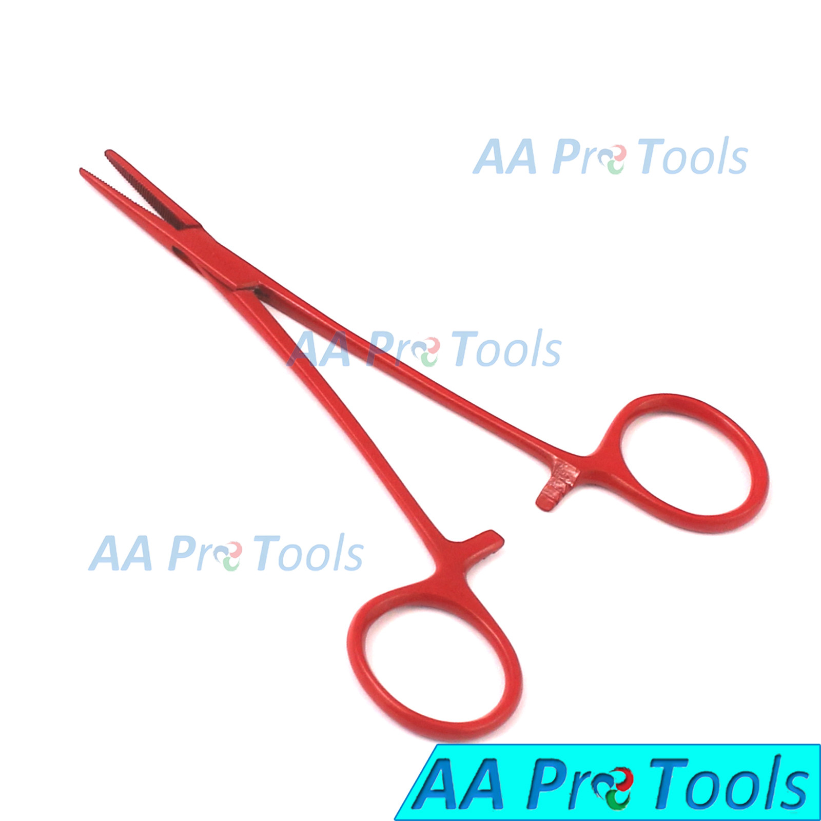 AA Pro: Mosquito Hemostat Forceps 5″ Straight Red Coated Stainless Steel