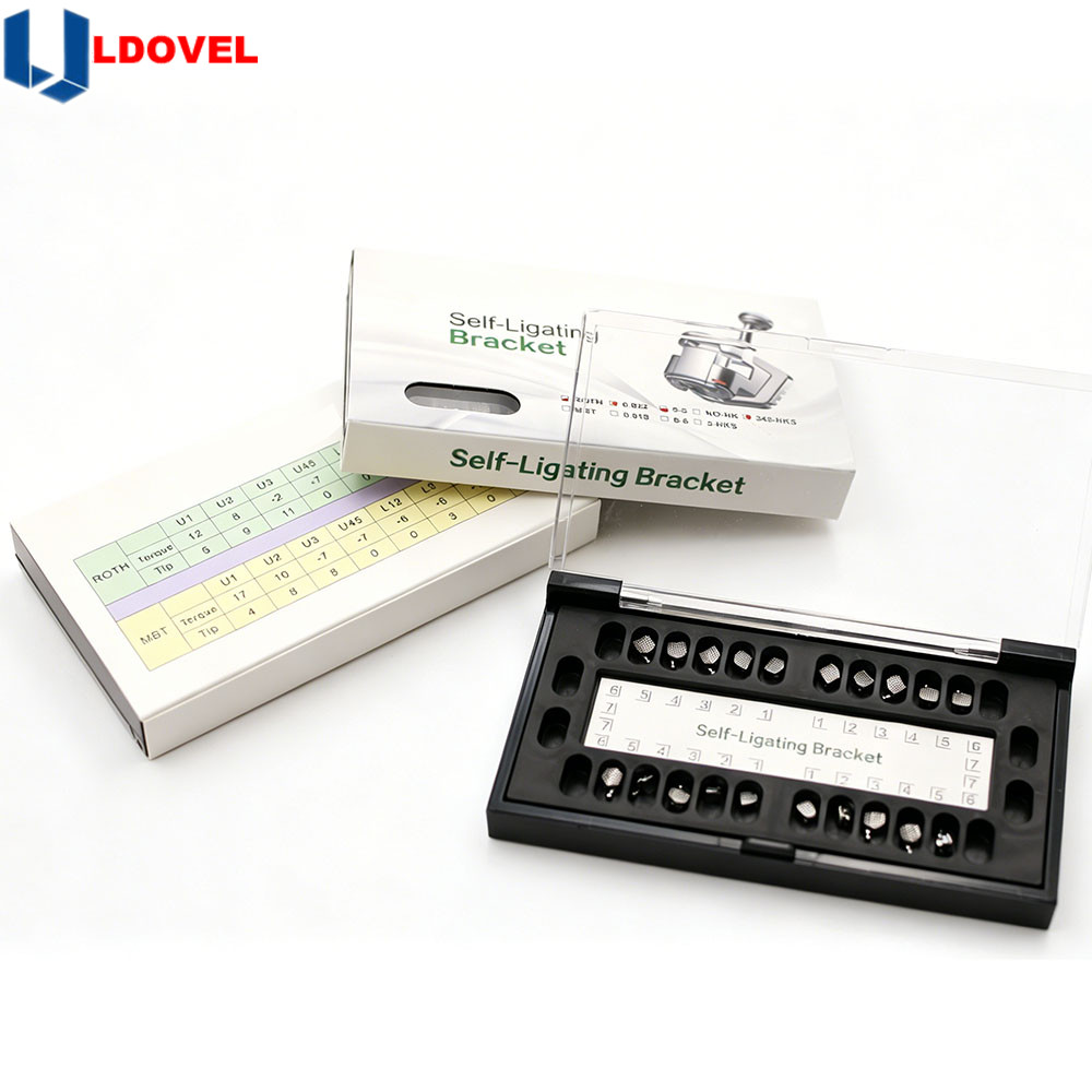 Dental Orthodontic Self Ligating Brace Bracket Mini Roth.022 Hooks 345