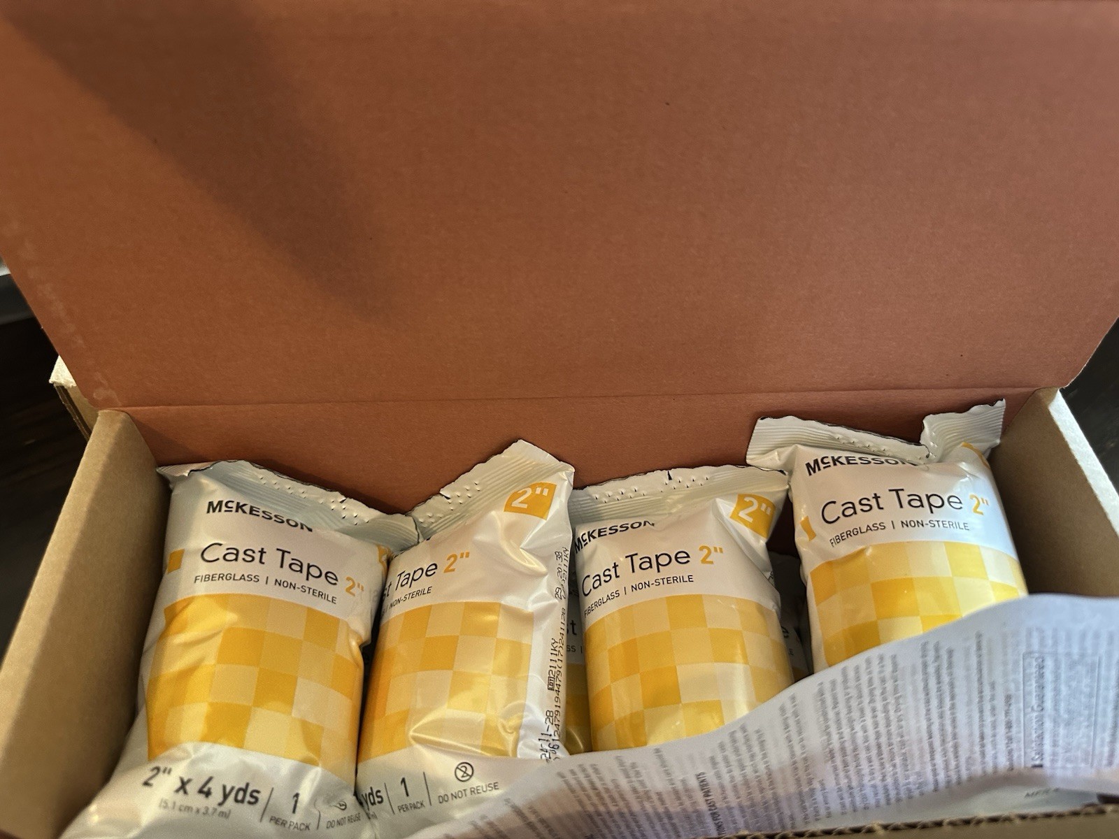McKesson Fiberglass Cast Tape, 2 inches x 4 yards (5.1 cm x 3.7 m. Box 8 Packs