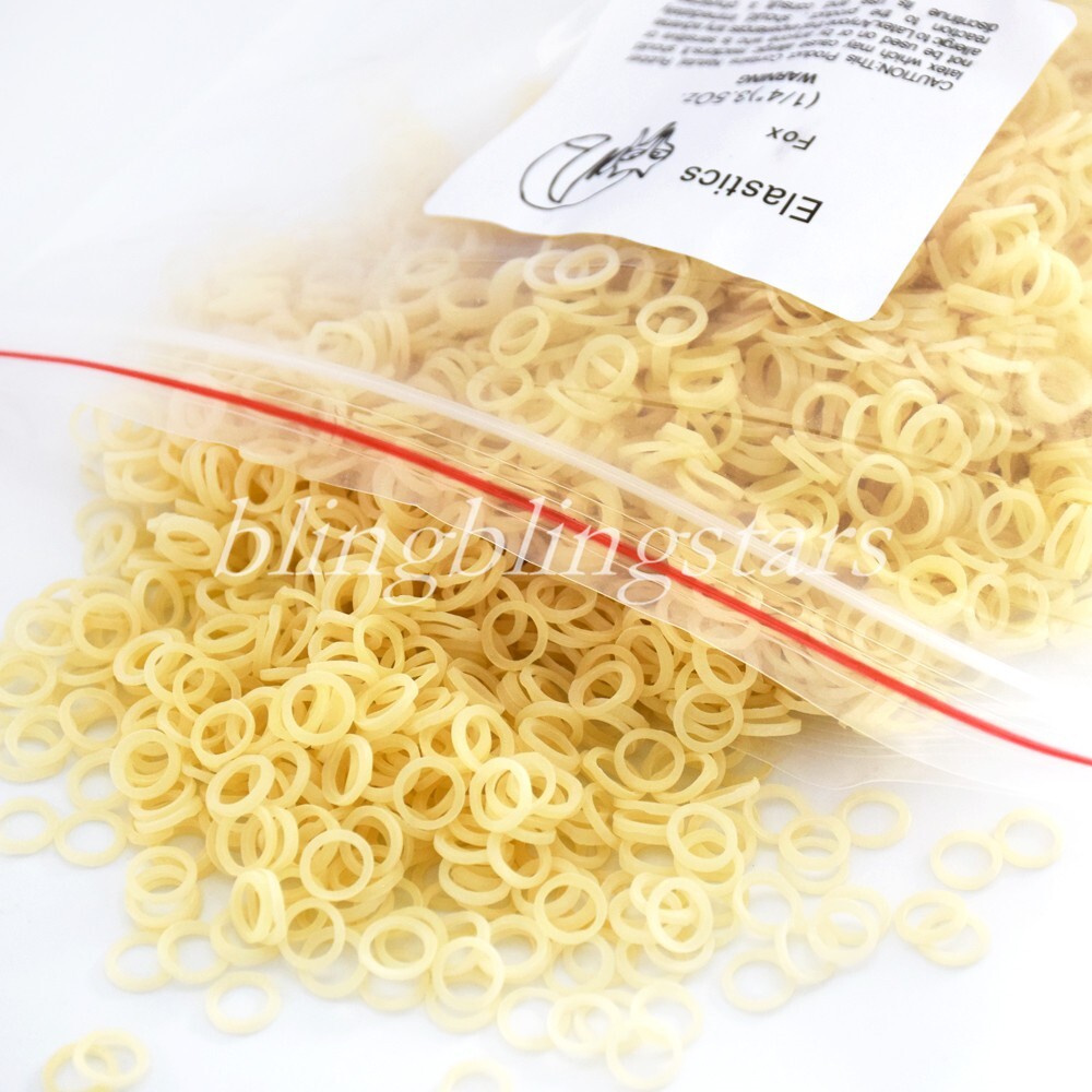 Dental Orthodontic Rubber Bands Elastics Latex Braces 3.5 oz (1/4) Fox (5000)
