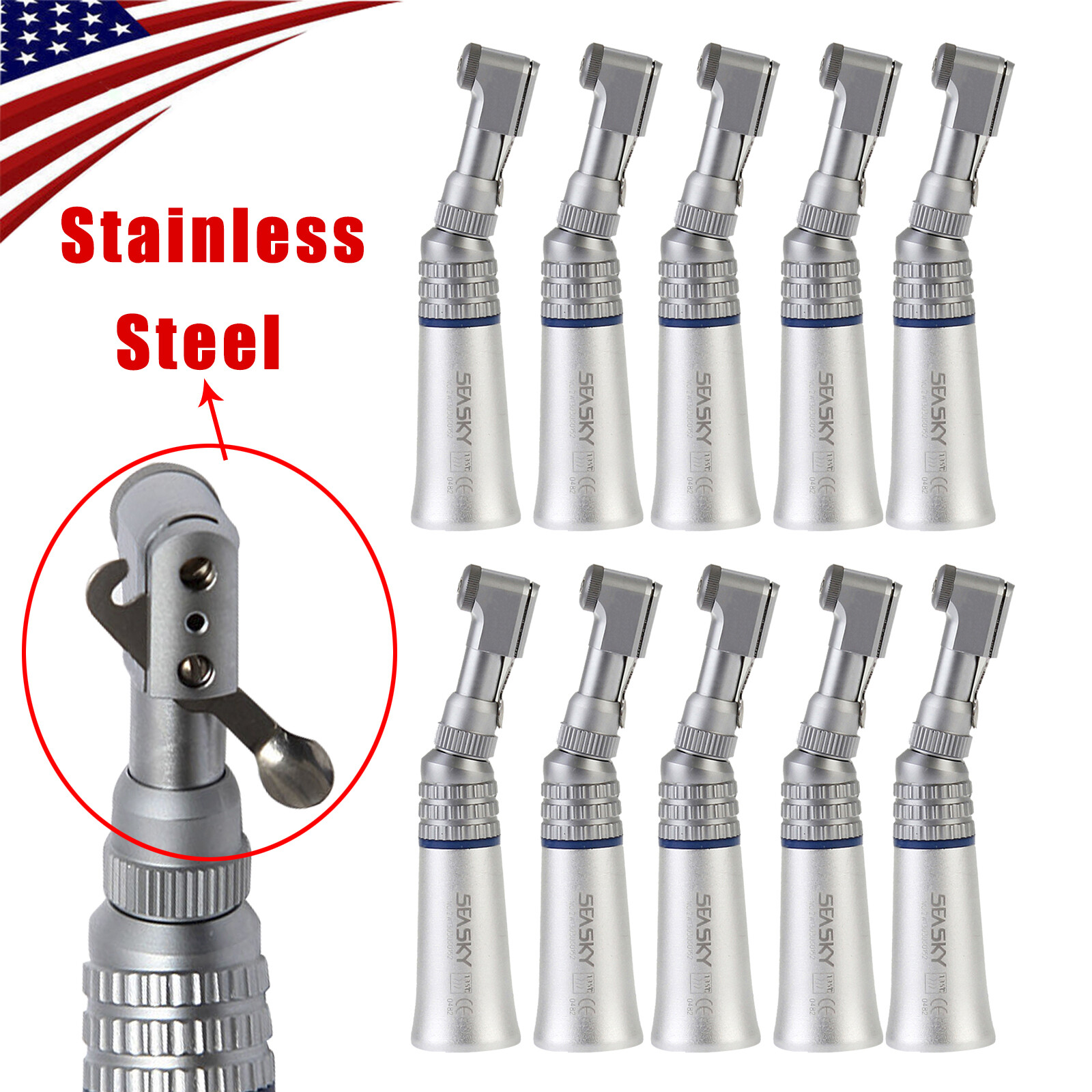 NSK Style SEASKY Dental Slow Low Speed Handpiece Contra Angle Latch E-Type YP
