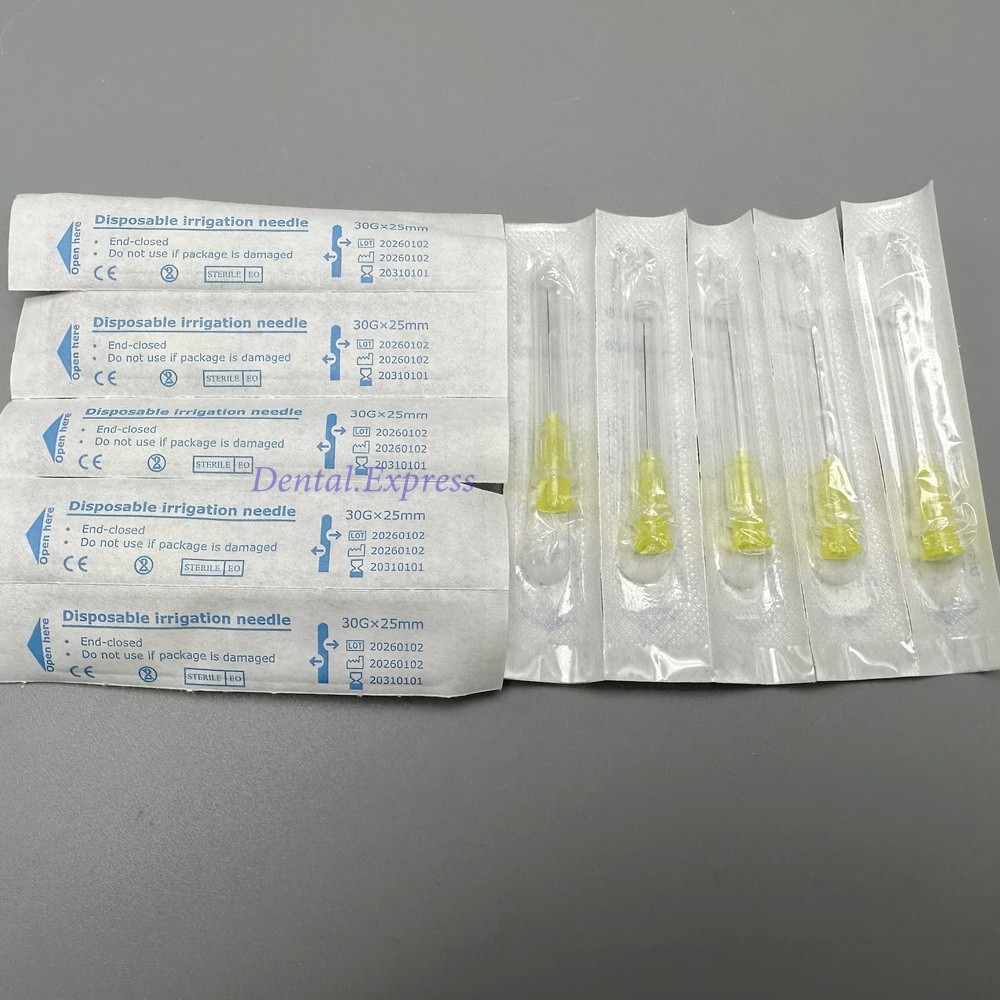 100pcs/Pack Dental Endo Irrigation Needle Syringe Tips Disposable 27G/30G 25mm