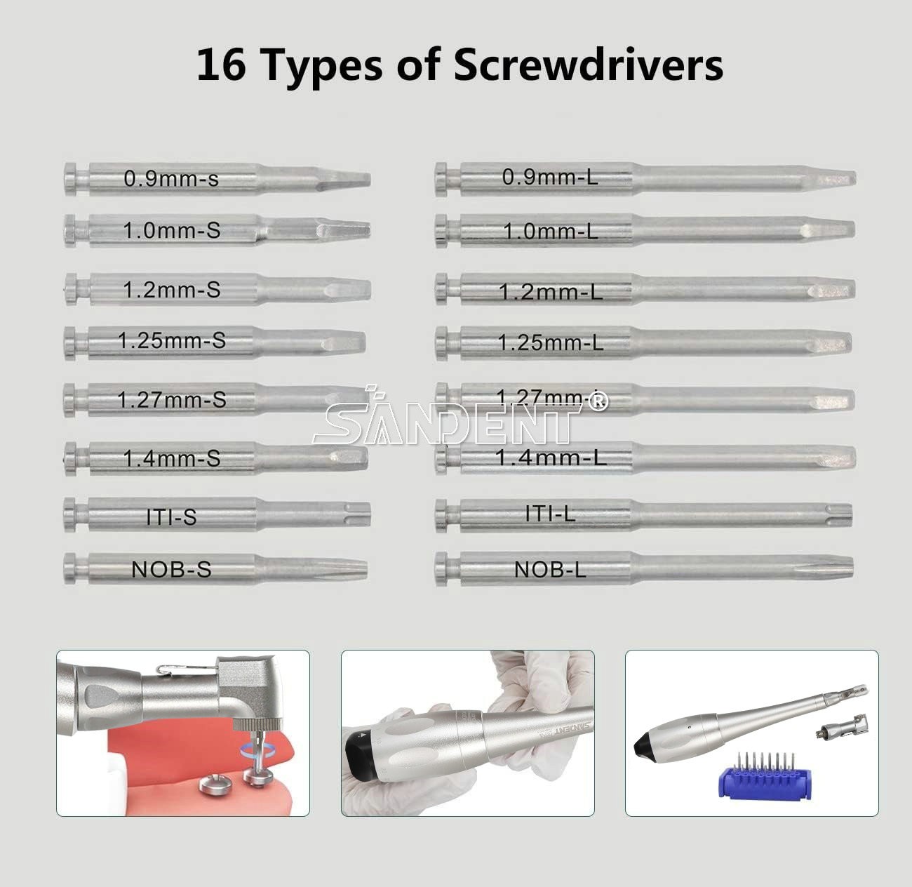 SANDENT NSK Style Dental High Speed Turbine Handpiece Push Button 4 holes SALE!