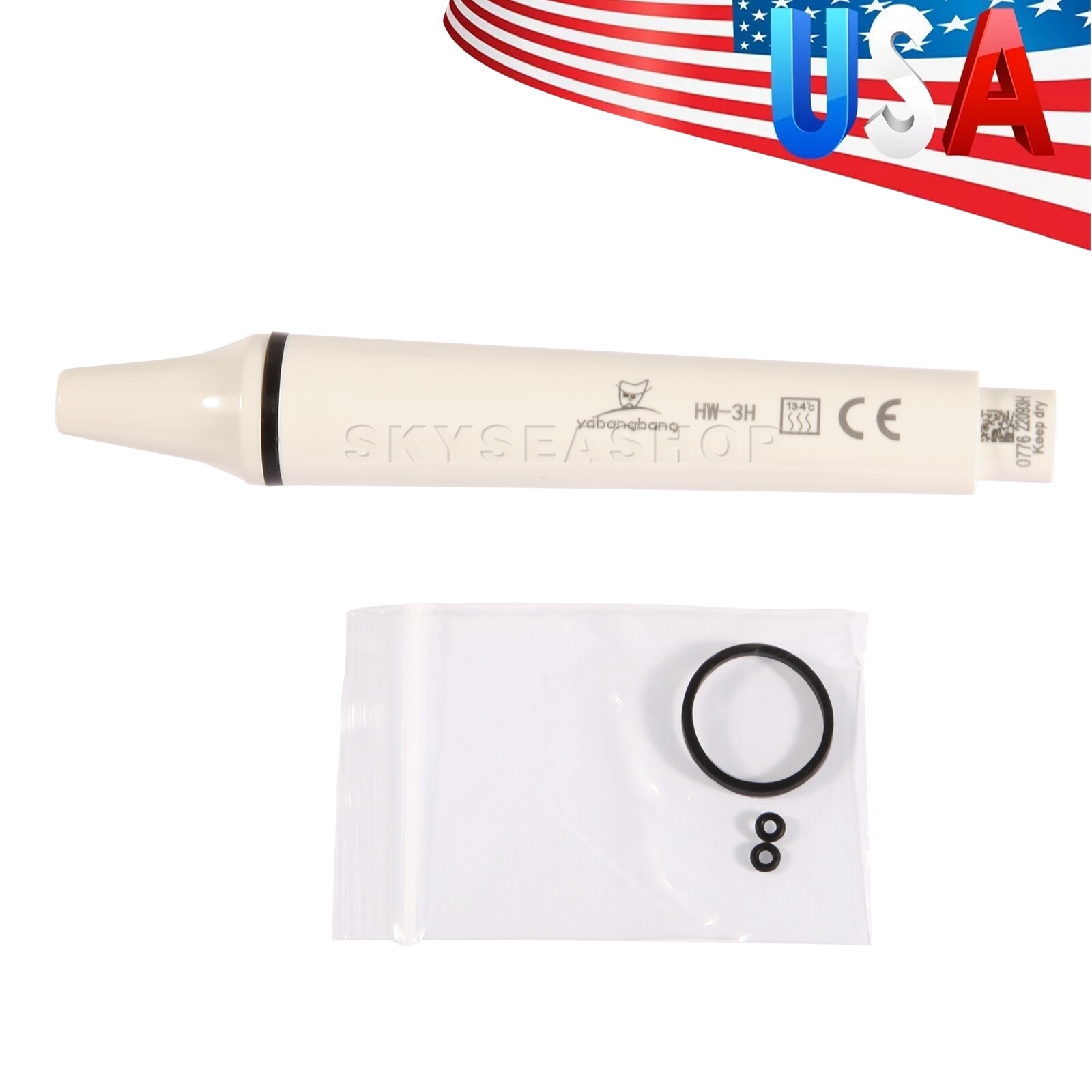 Dental Ultrasonic Piezo Scaler Handpiece Fit WOODPECKER EMS Cavitron Tips CE
