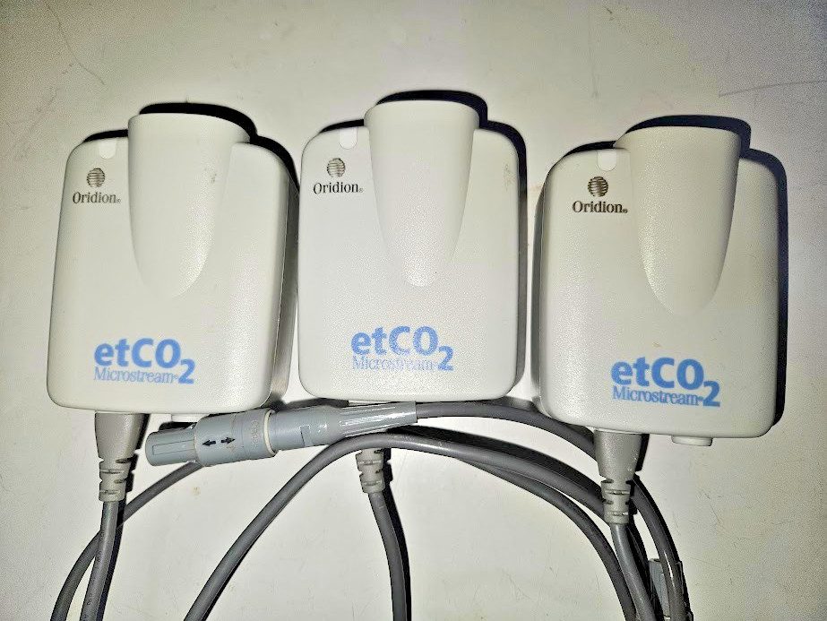 Lot of three Oridion etCO2 Microstream / Micropod / REF RS09092 for parts / 2019
