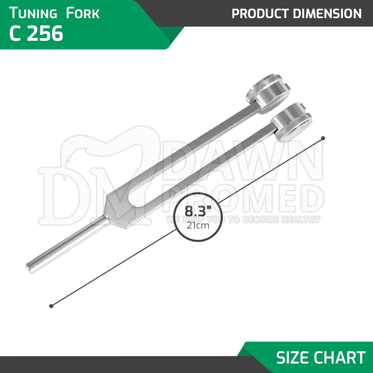 Tuning Fork Set of 5 for Healing Therapy Medical Surgical Diagnostic Instruments