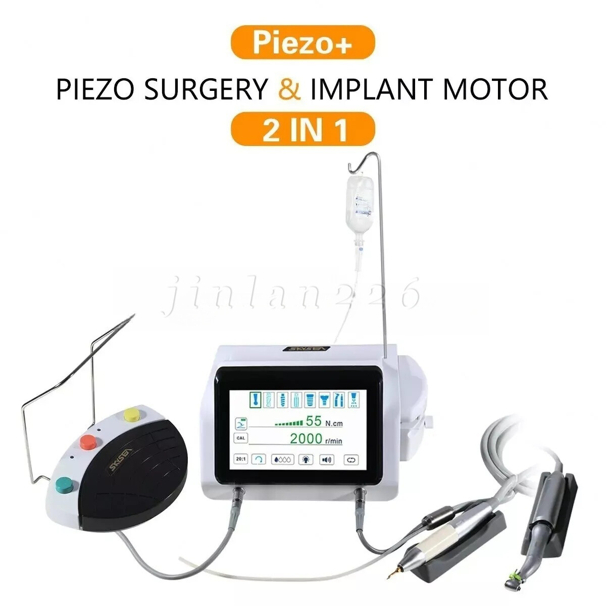 Dental Piezo Motor Surgery &Implant Device 2 IN 1 Bone Cutter Knife TOUCH US-OR