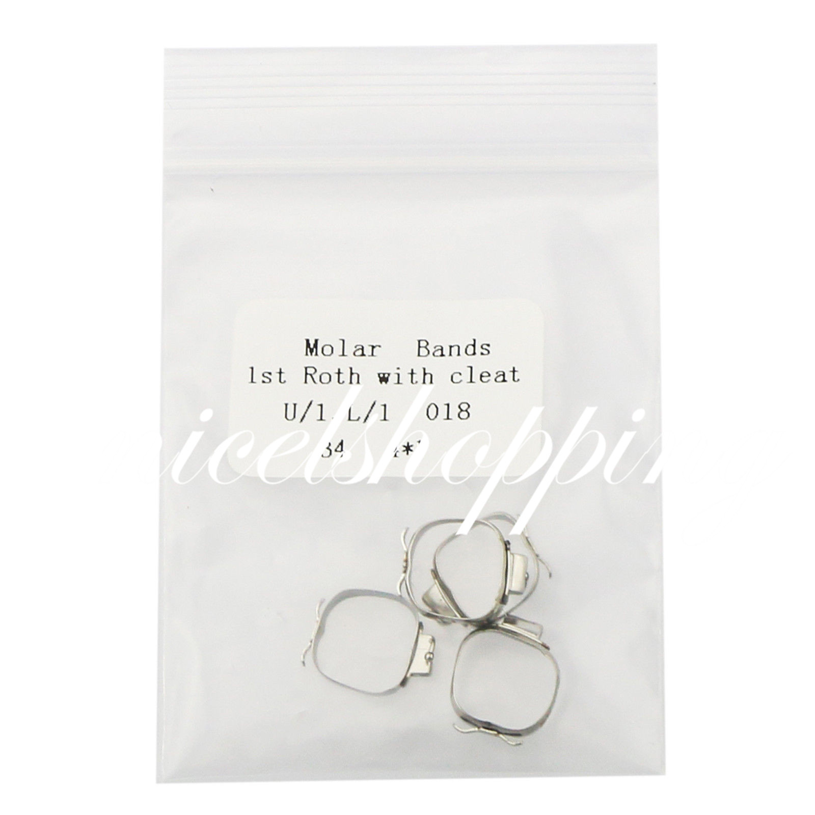 10 Packs Dental Ortho Roth 1st Molar Buccal Tube Prewelded Bands Size 29 to 43+