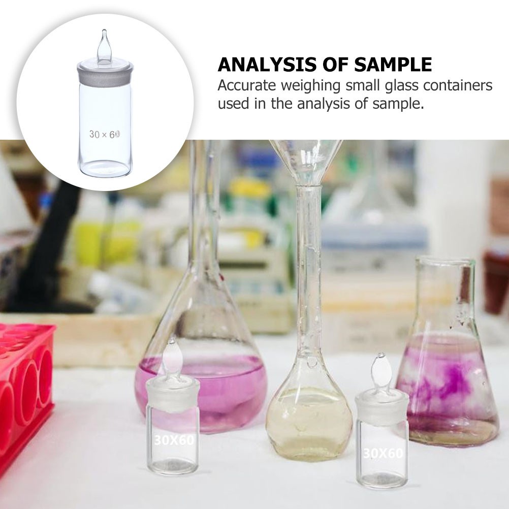 1Pcs Reusable Glass Weighing Bottle for Home Specific Gravity Testing
