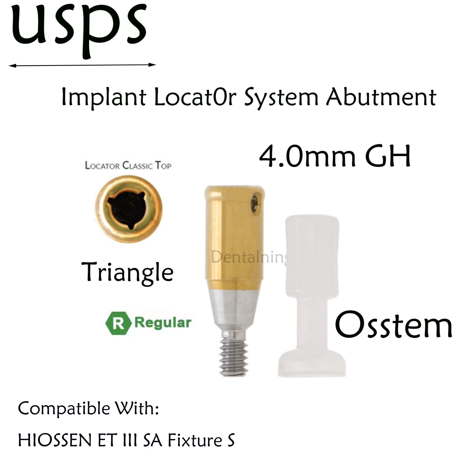 US Implant Overdenture Abutments For Hiossen Standard 4.0mm GH Locator System