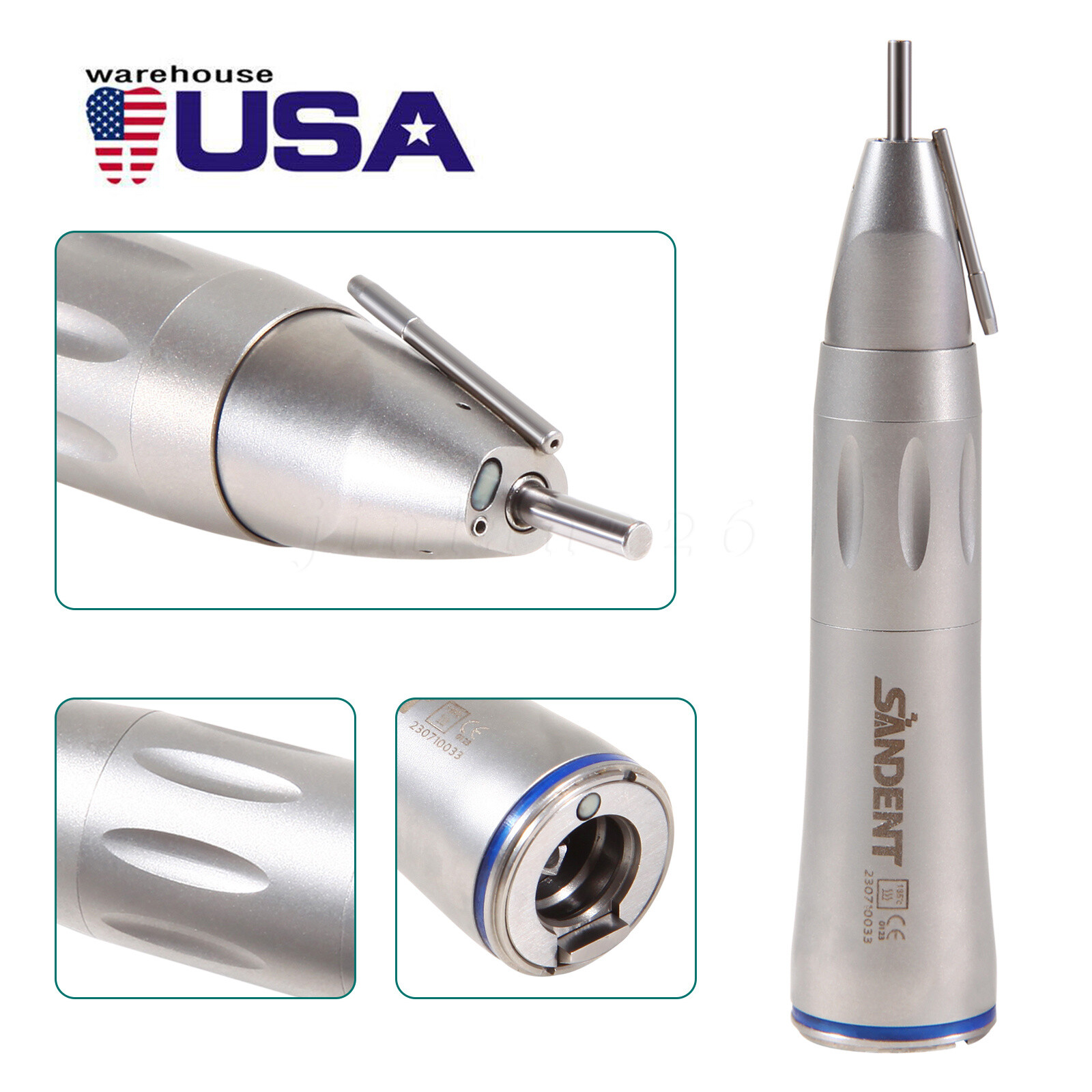 NSK Style Ti-Max X-SG65L Optic External Coolant Straight Handpiece Dental LED