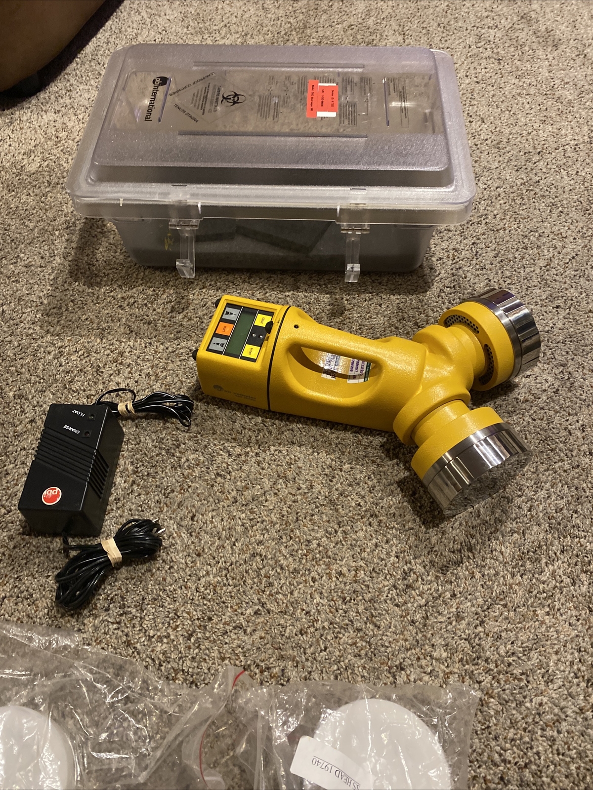 PBI SAS DUO 360 Super Air Sampler MINT CONDITION! With Extra SS Heads! 2018 Cal