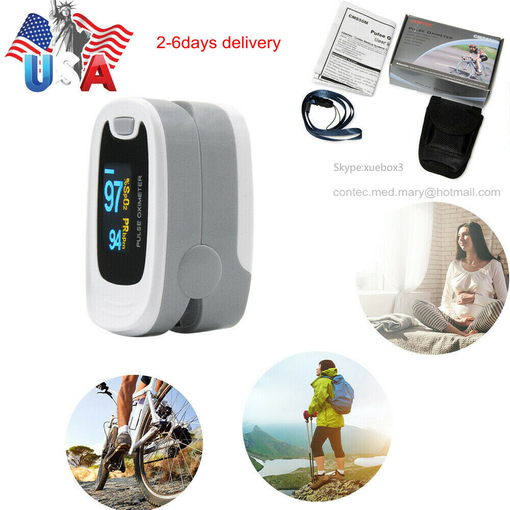 Finger Pulse Oximeter SPO2 Sensor Pulse Heart Rate Meter Blood Oxygen O2 Monitor