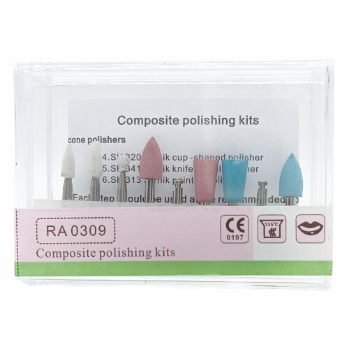 Dental Light-cured Resin Composite Polishing Kit RA 0309 for Low-speed Handpiece