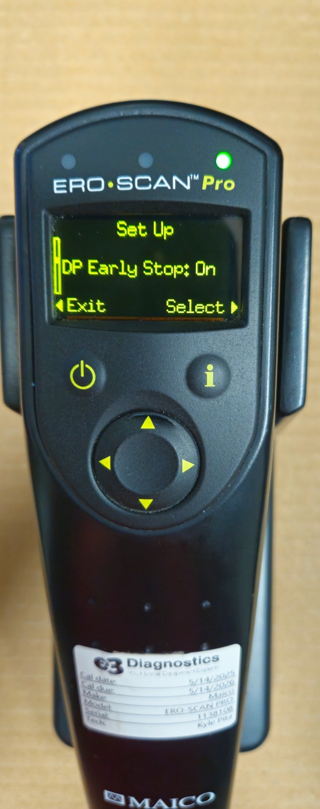 MAICO ERO·SCAN Pro OAE Audiometer Test System Screening w/ Cradle 589-2