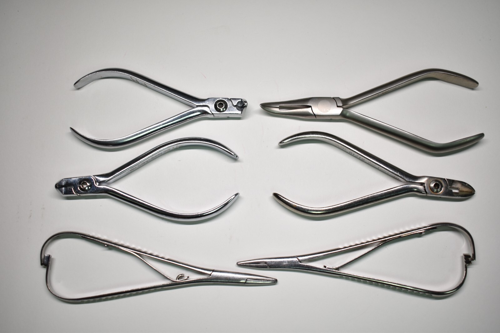 Orthodontic Ortho and Dental Dentist Instruments Set of 6 Various Types