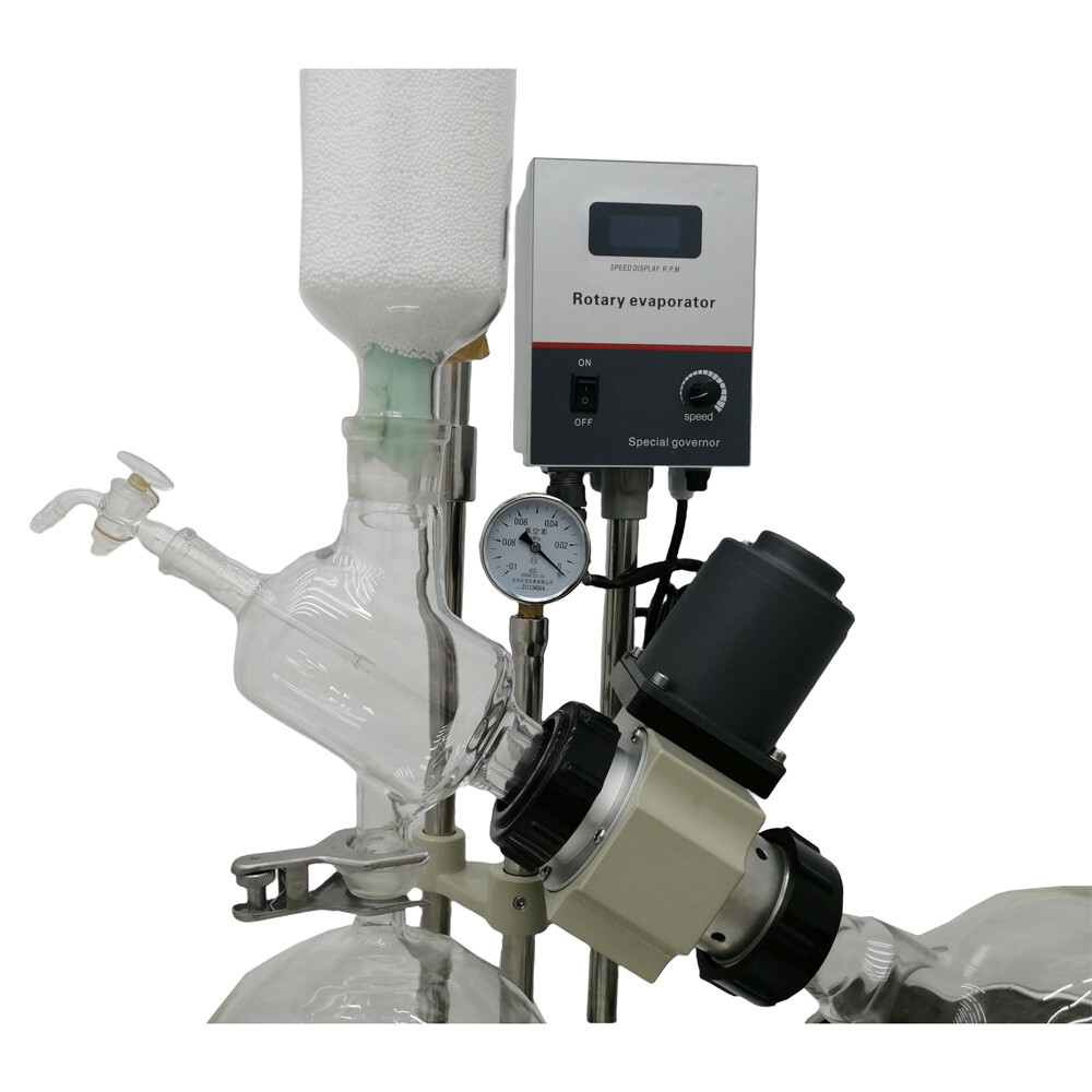 5L Rotary Evaporator Lab Evaporator with Manual Lifting Rotavapor 110V LCD Scree