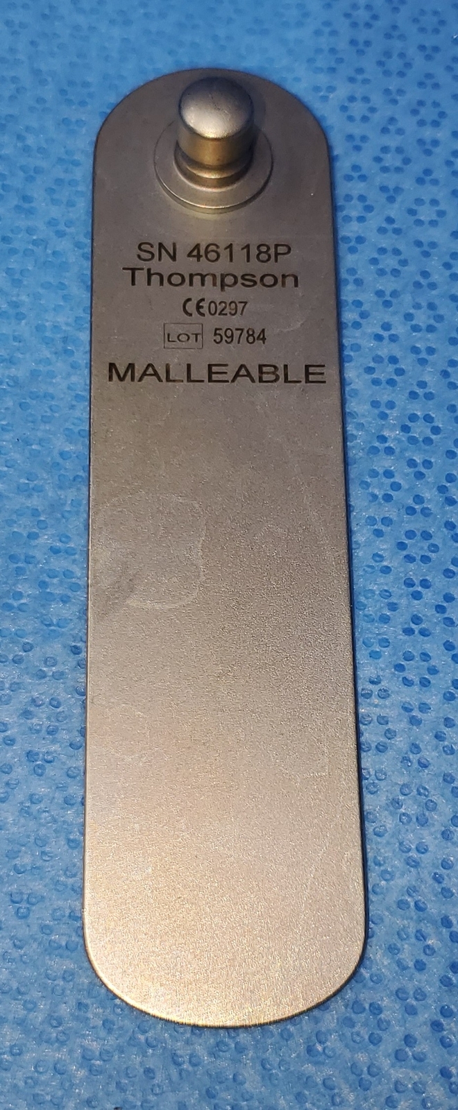 Thompson SL46118P Malleable Retractor Blade, 1″ x 4″