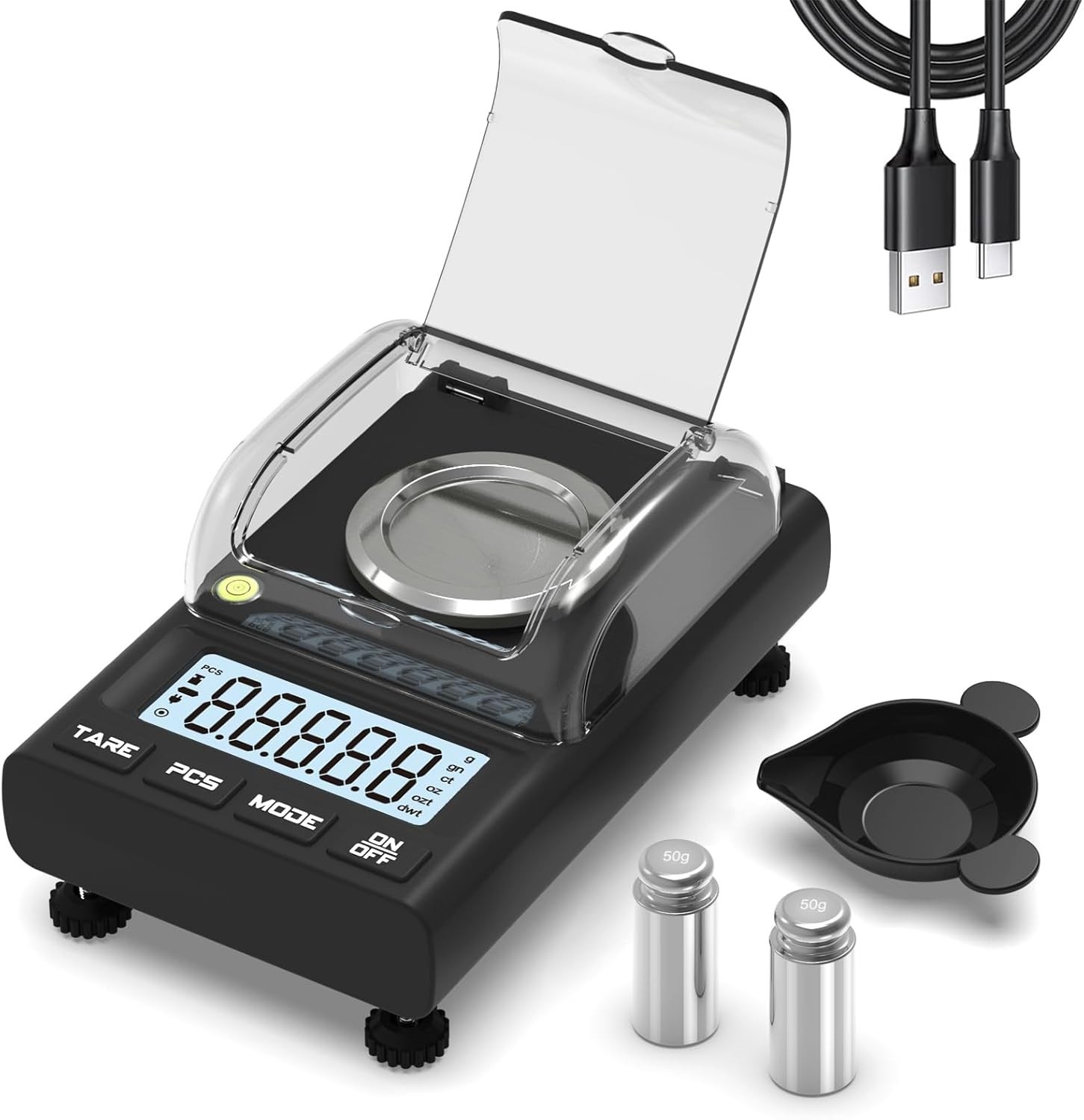 Bascula De Laboratorio 100g x 0.001g Balanza Analitica Digital De Alta Precis…