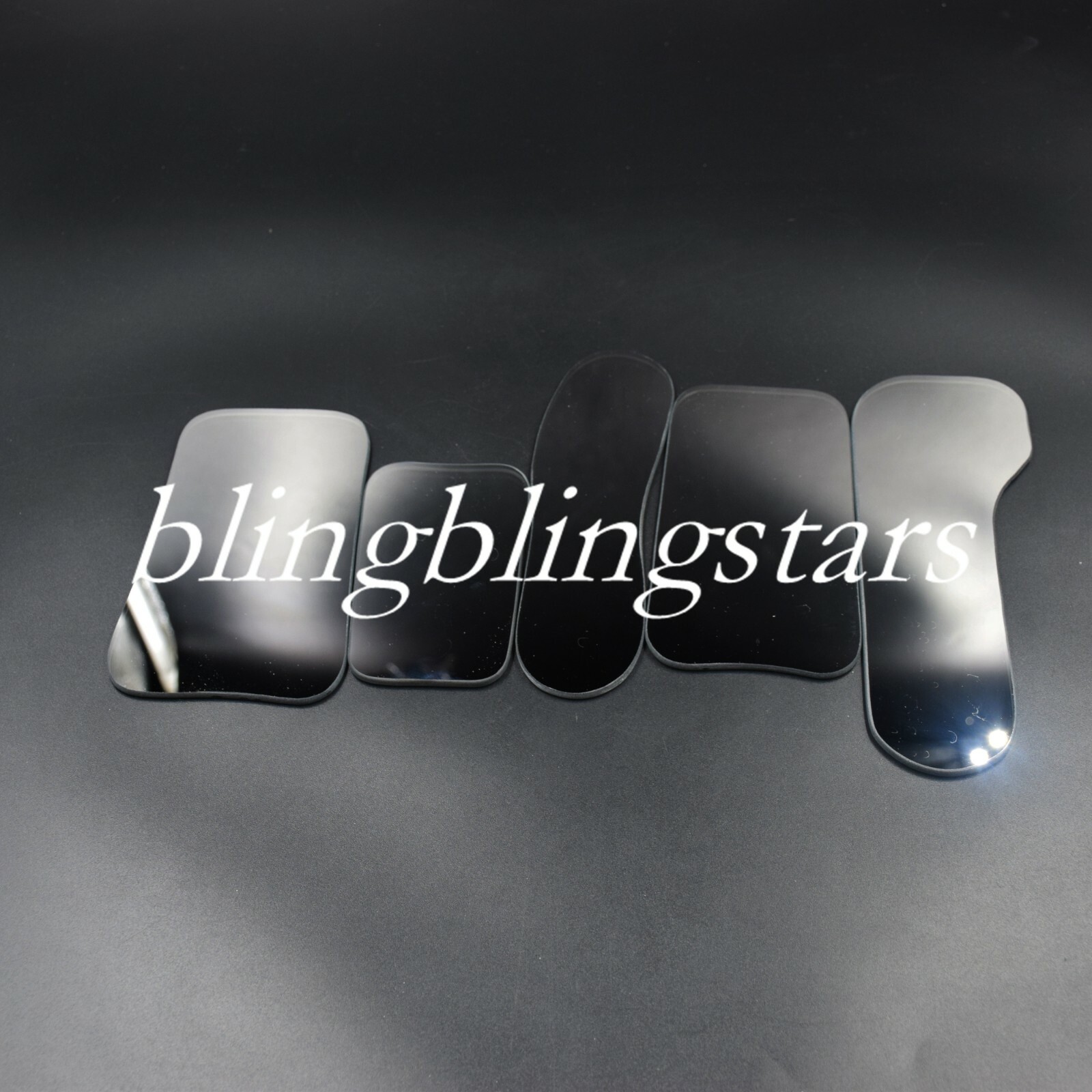 1 Set Dental Orthodontic Occlusal Photographic Mirror Glass Double Sides 5 Pcs
