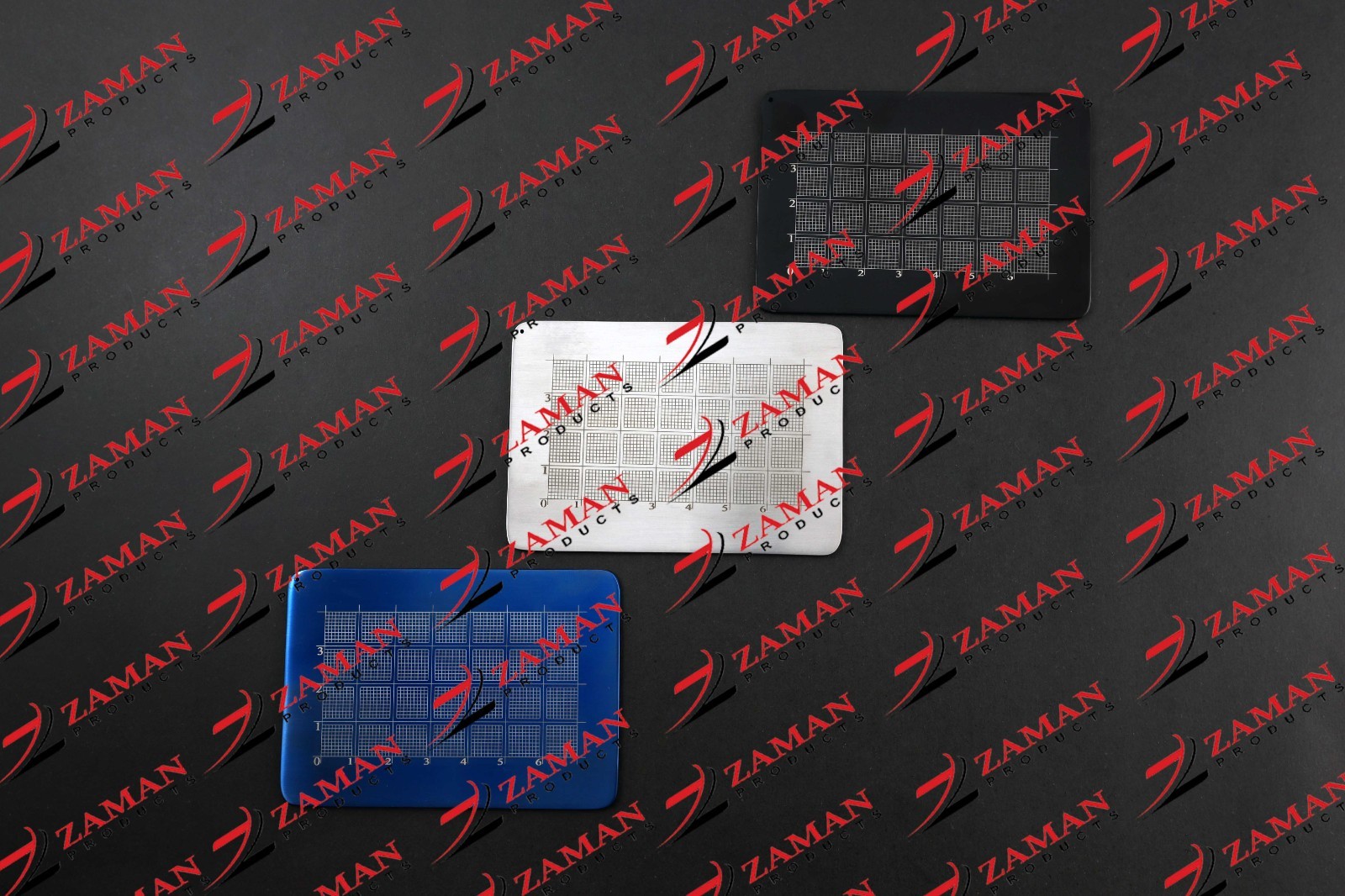 Sheen Grid For Measuring Cartilage Graphs 3 PCs Set Silver, Blue, Black By ZP
