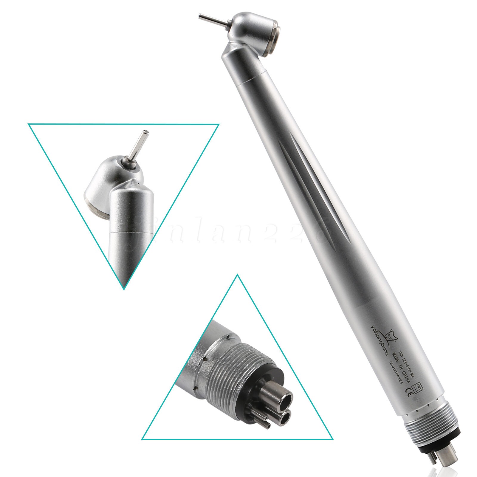 Dental 45 Degree Surgical High Speed Handpiece Push Button 4Hole WCA4